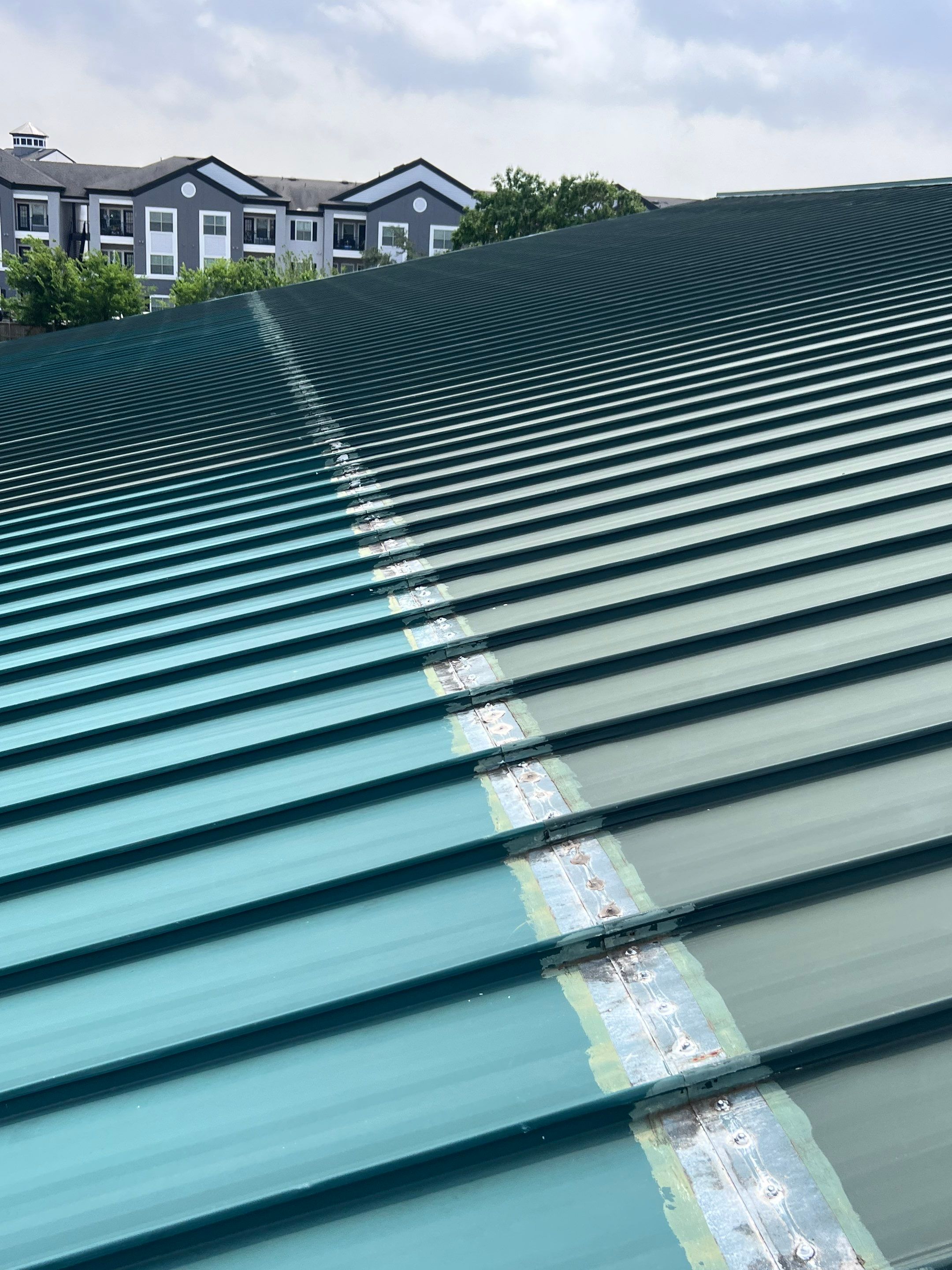 Hail Damage using Metal by Roof Repair Services LLC