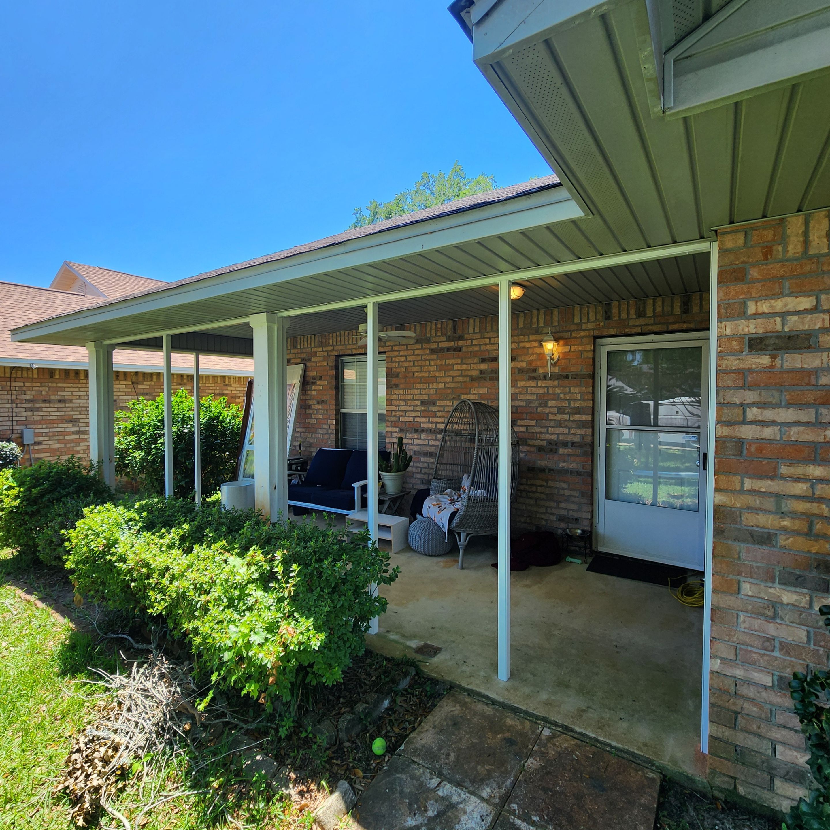 Screen Under Existing Patio Cover by Titan Sunrooms