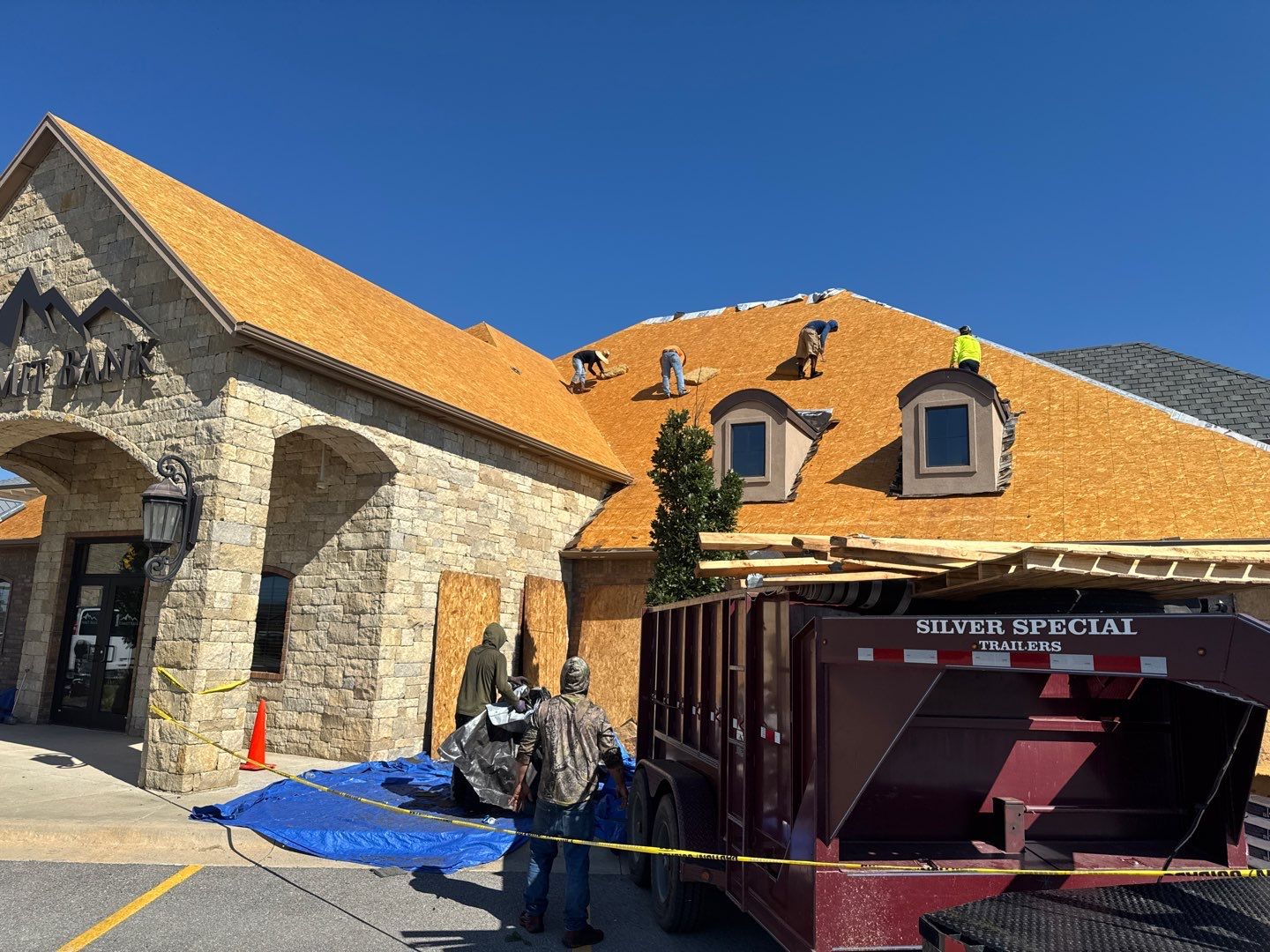 Bank Reroof by Castillo Roofing