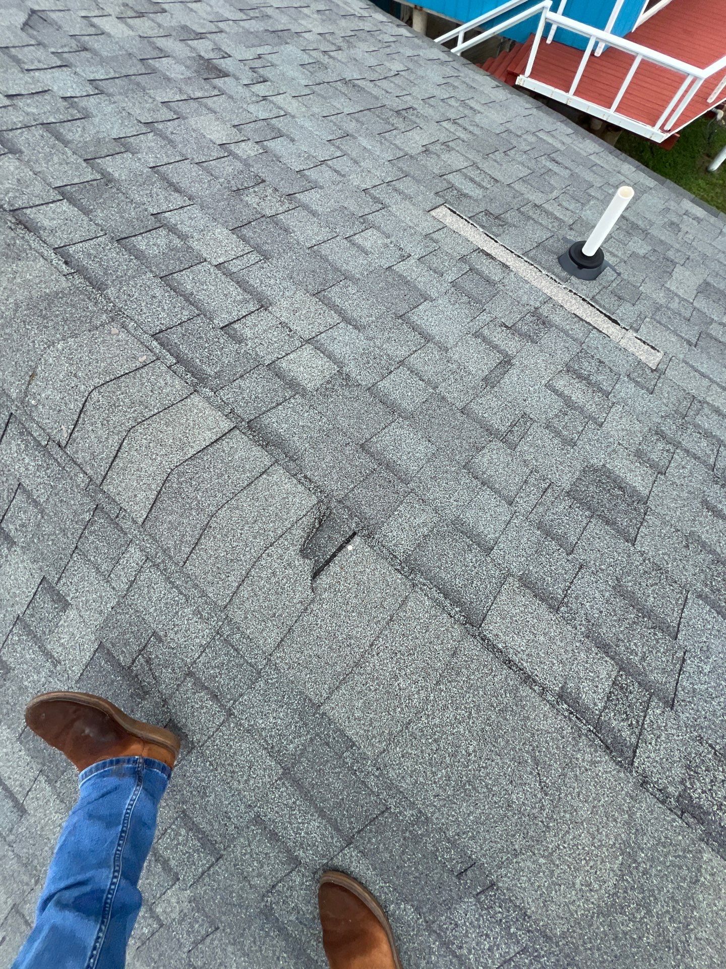 Hail Damage using Owen's Corning Duration (Lifetime) Shingles by Roof Repair Company