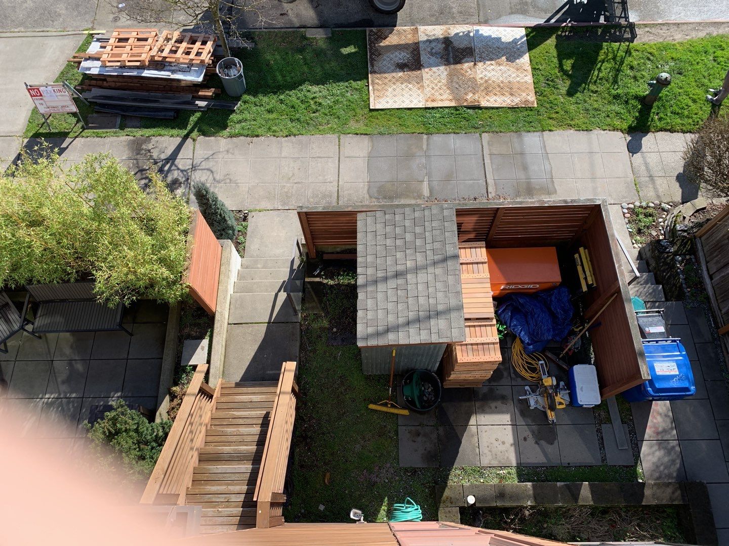 Ballard Rooftop Deck using IPE Tiles by Alki deck builders