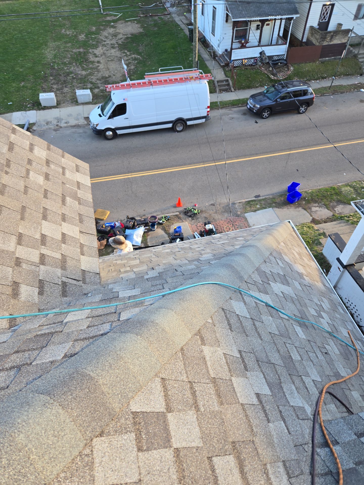 Atlas Pinnacle, Color, Coastal Granite, Drip Edge, Color, Black by Eagle Eye Roofing