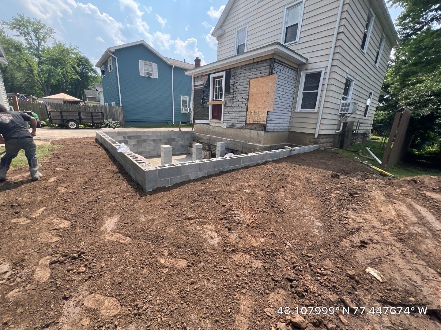 Block Foundation Addition  by NG Masonry & Construction LLC