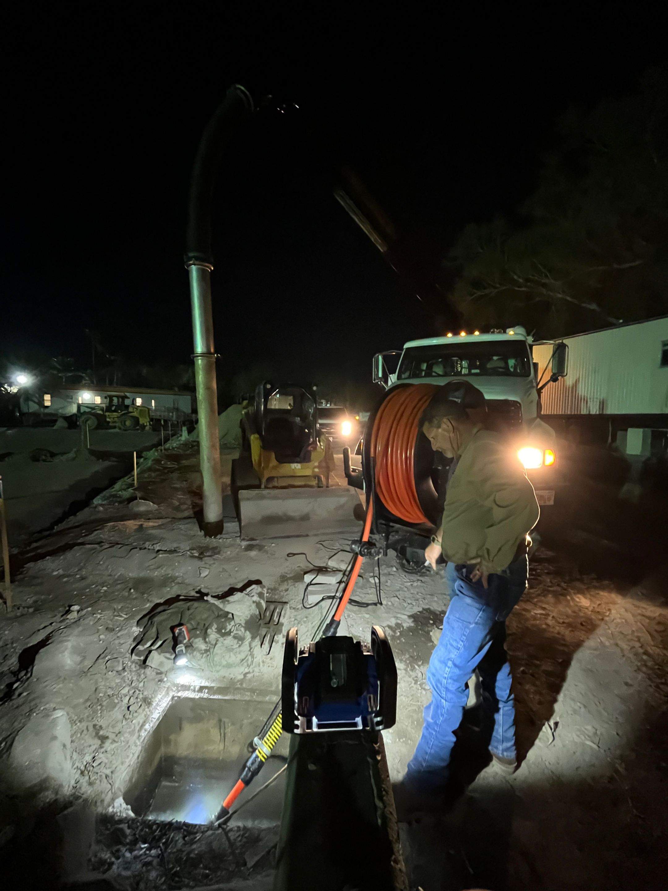 Ritz-Carlton S. Pool Deck & S. Service Rd Drain Cleaning by APS Power & Water