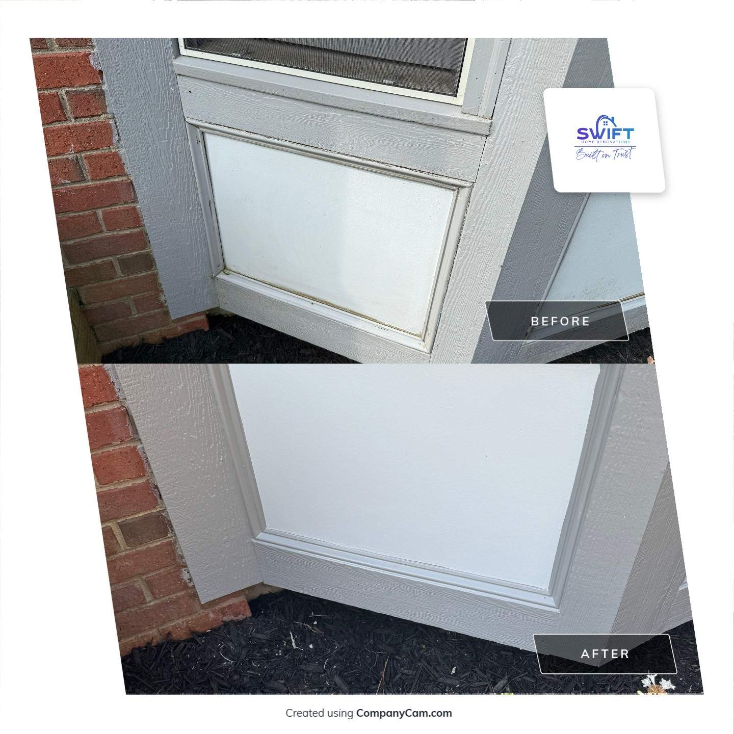 Exterior Trim Painting and Deck Board Replacement in Smyrna by Swift Home Renovations