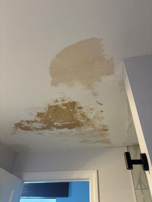 Emergency Plumbing Call: Bathroom Ceiling Leak Repair from Tub Drain Failure — Beverly, MA