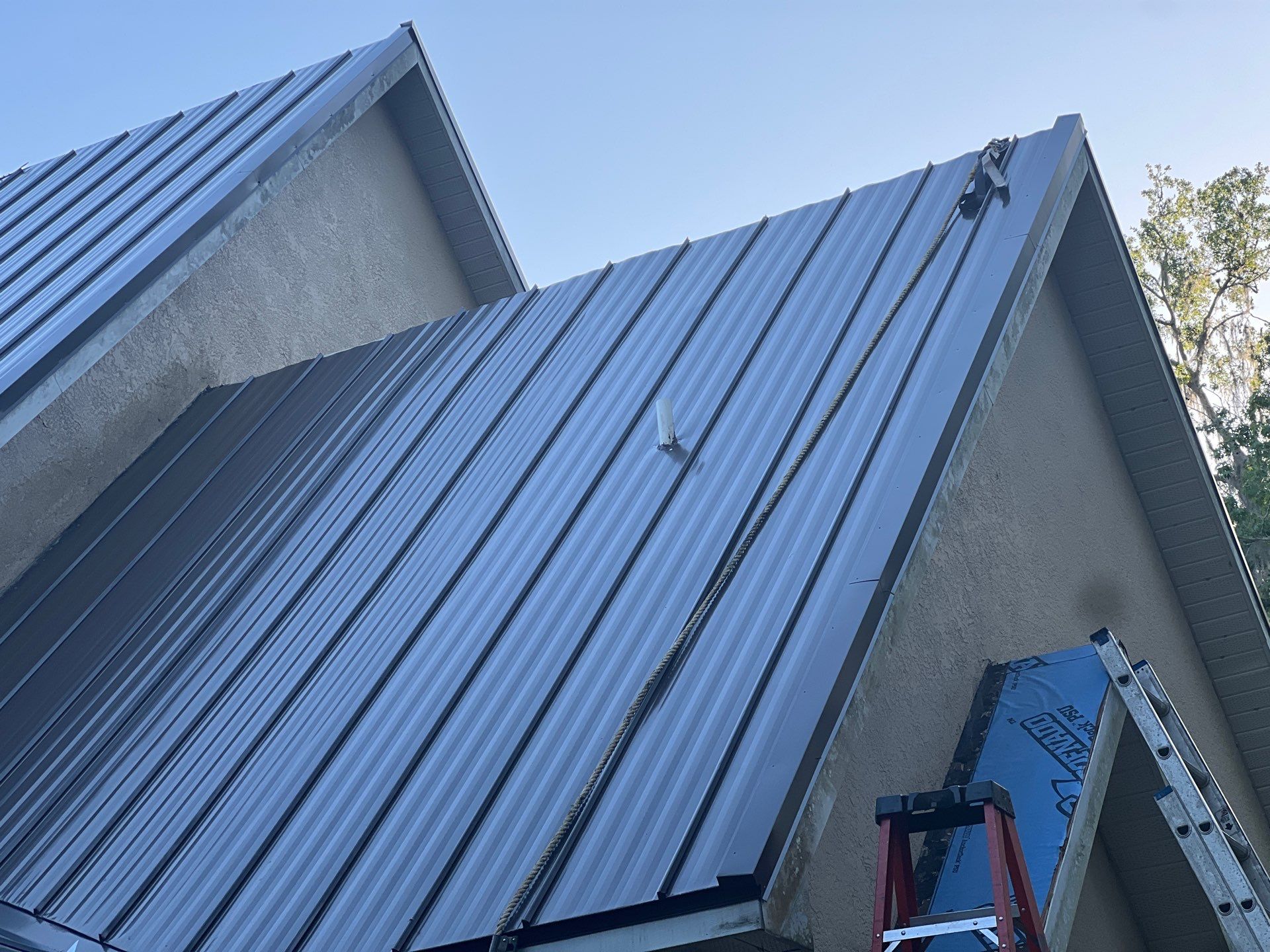 Charcoal Brown Standing Seam by Reimagine Roofing