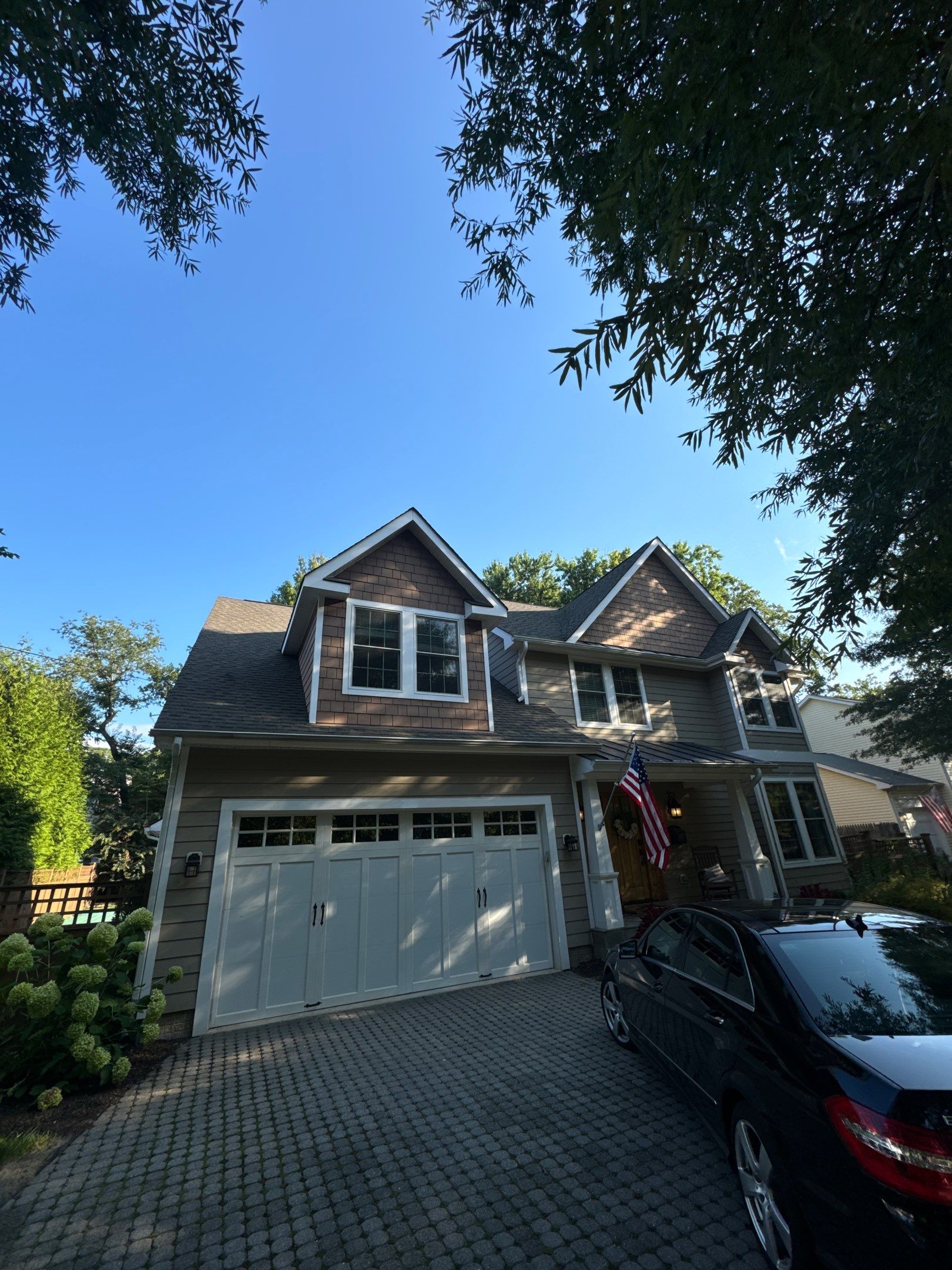 Storm Damage Restoration using CertainTeed Presidential Algae-Resistant Charcoal by USA Storm Roofing and Construction Group