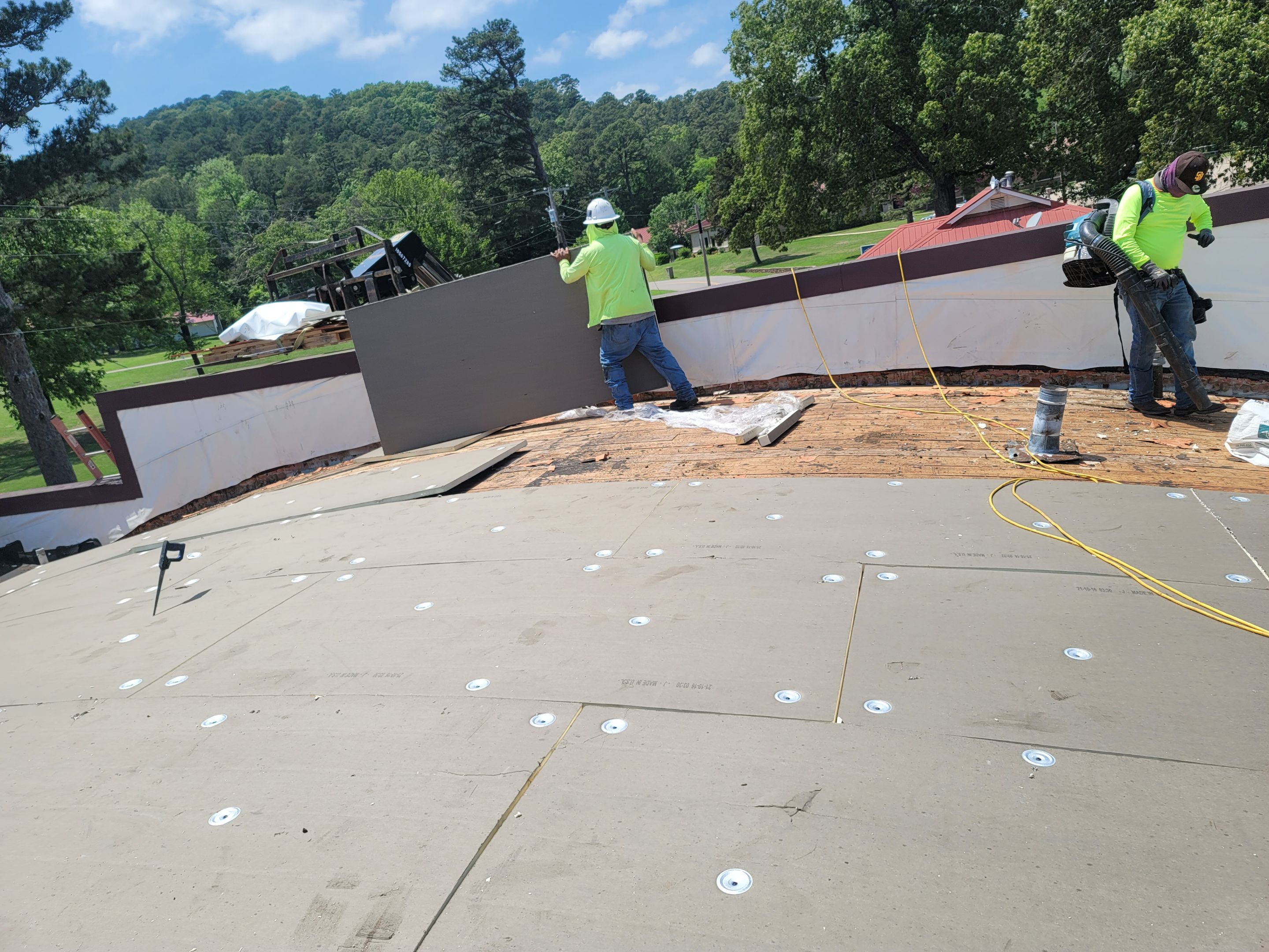 Choctaw Nation Healthcare Center - White Building by Hostetler Roofing