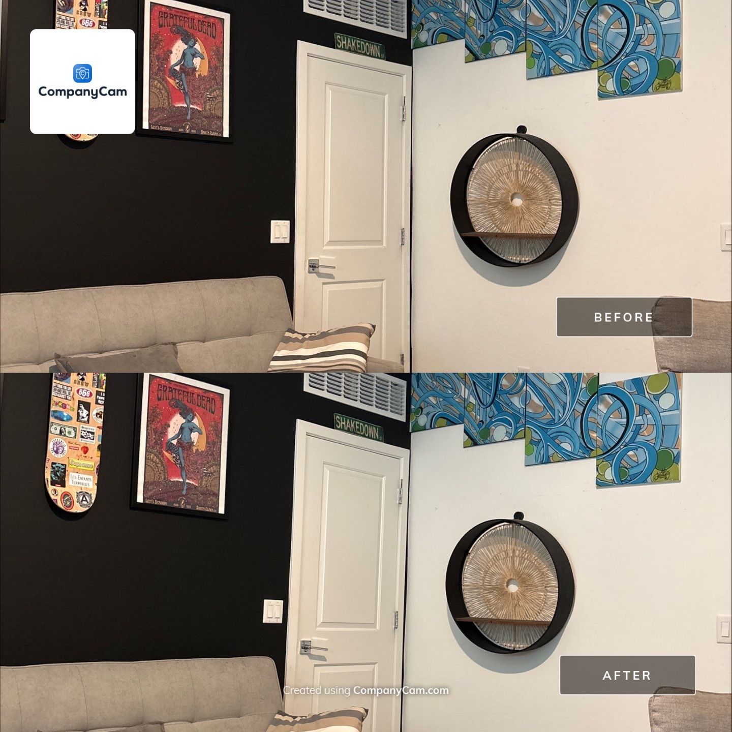 Interior Drywall Repair and Accent Wall Installation in Buckeye by CompanyCam Sales Demo