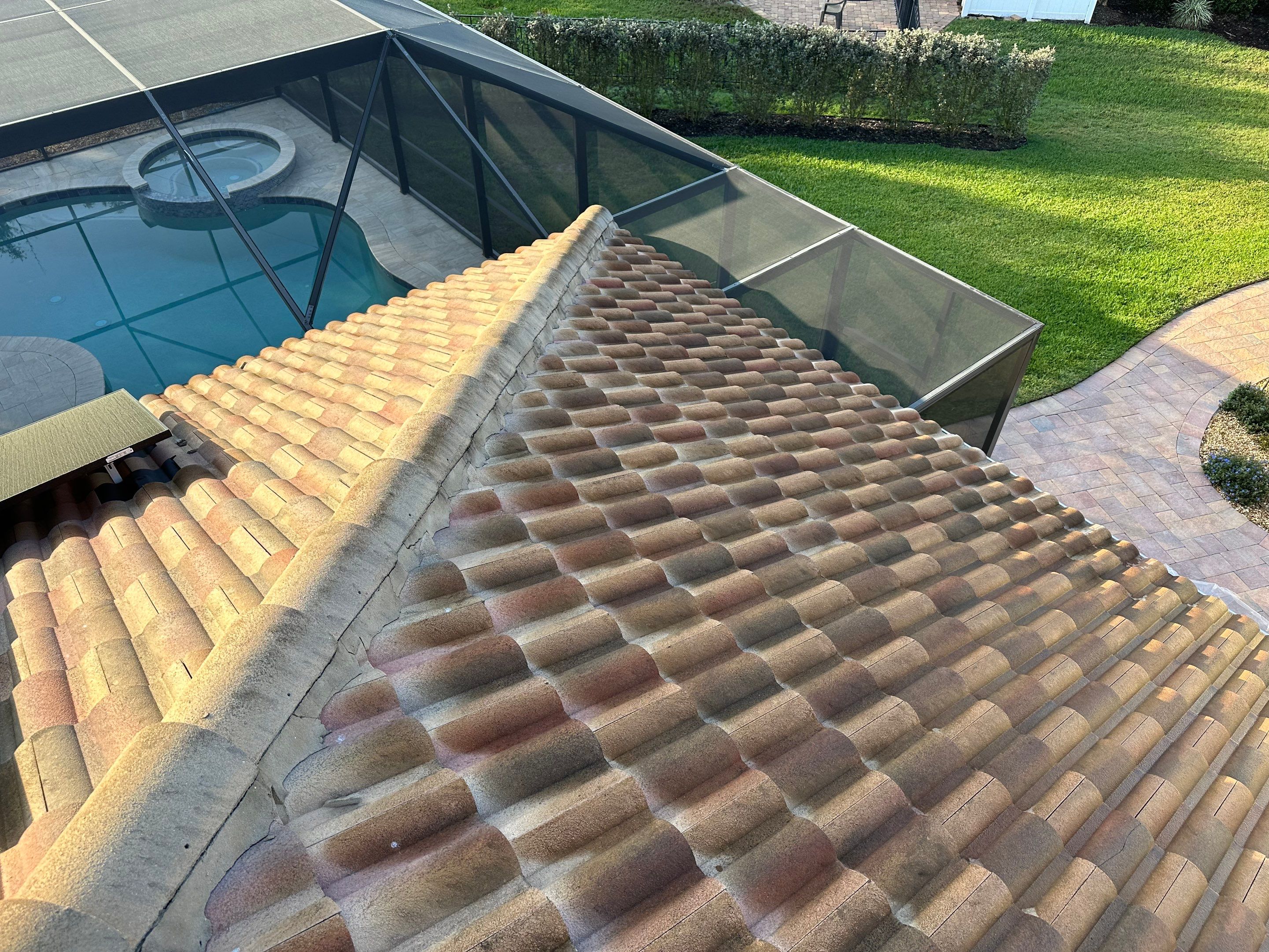 Concrete Tile Roof Cleaning in Winding River Community, Bradenton, FL | Sunshine AquaWash by Sunshine AquaWash