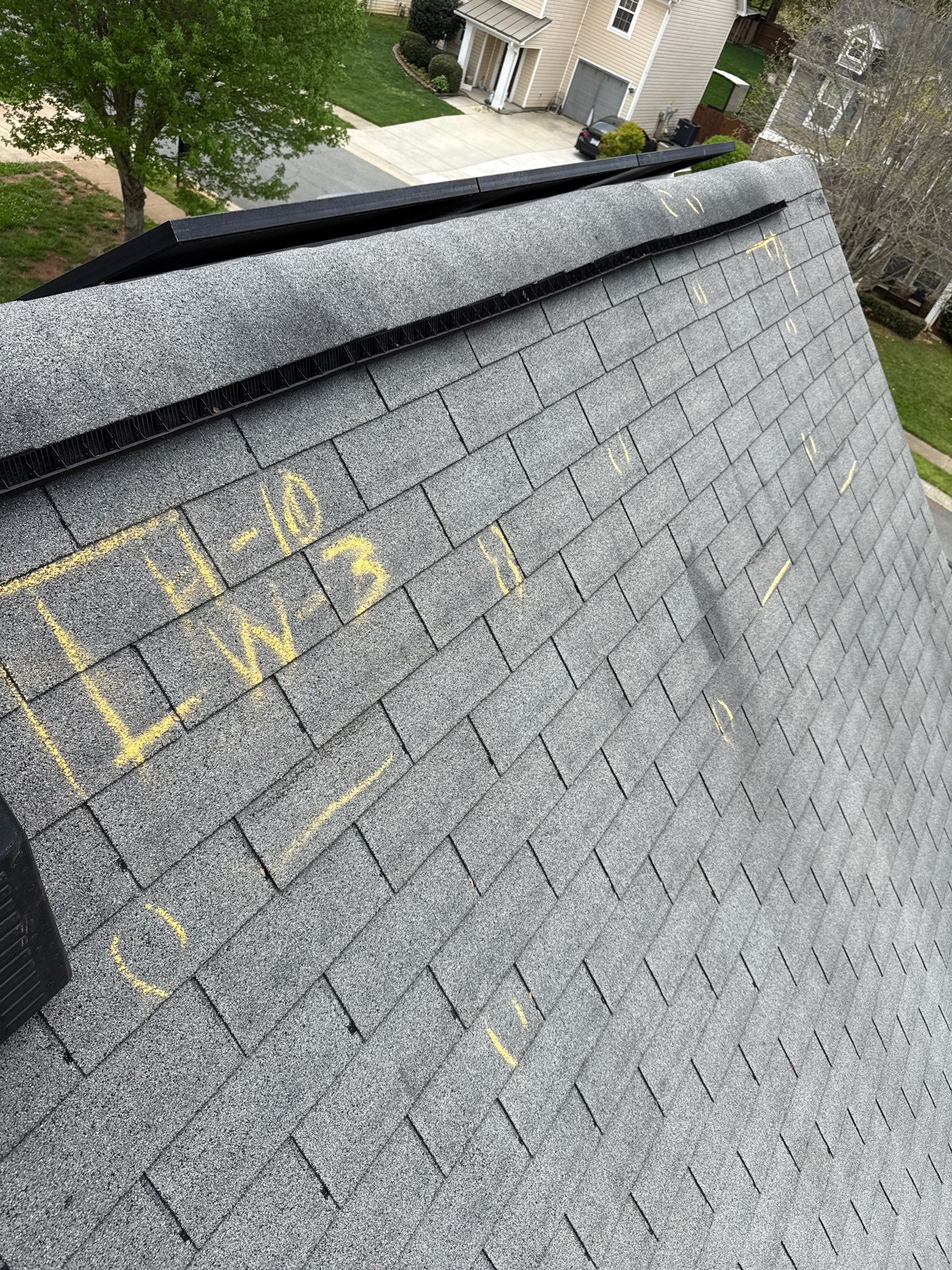 Roof and downspout replacement by hail and wind damage by Just Brilliant Restoration JBR