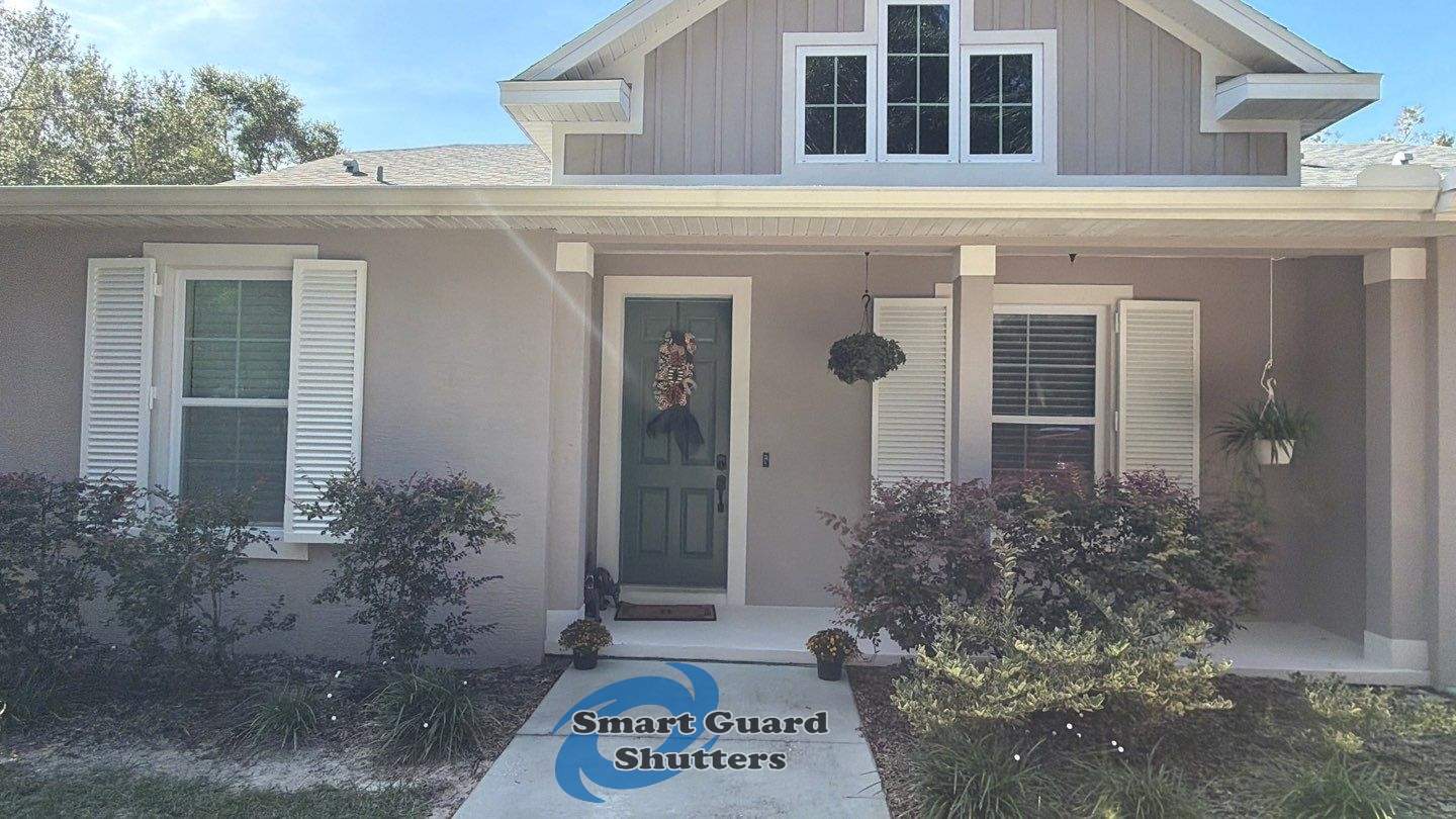 Hurricane Protection in White by Smart Guard Shutters