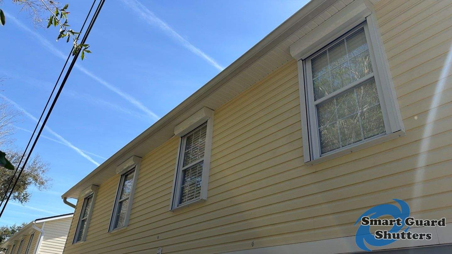 Hurricane Protection in White by Smart Guard Shutters