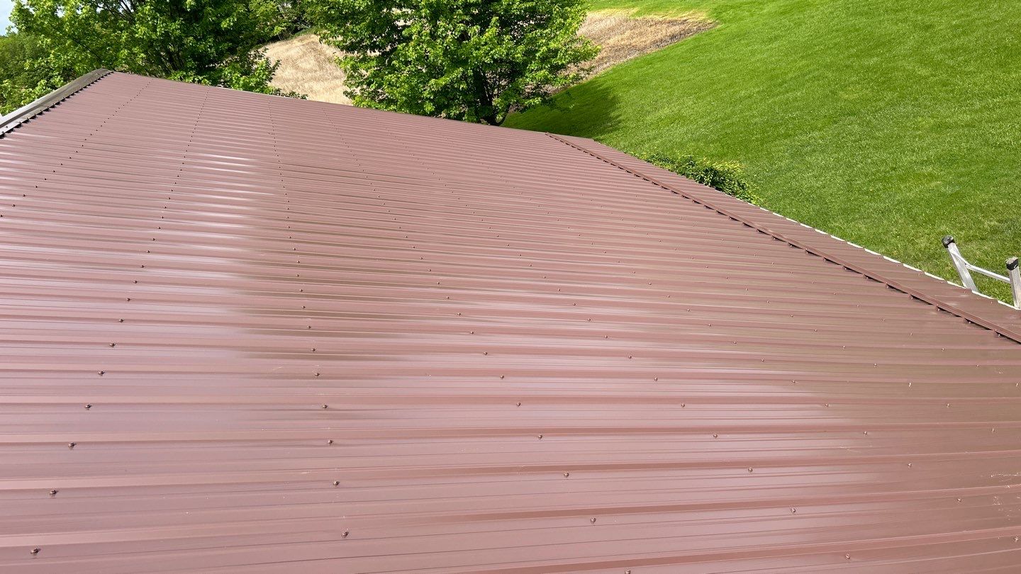 Residential Roofing Installation using Performance Panel Metal - Coca Brown by RoofX 