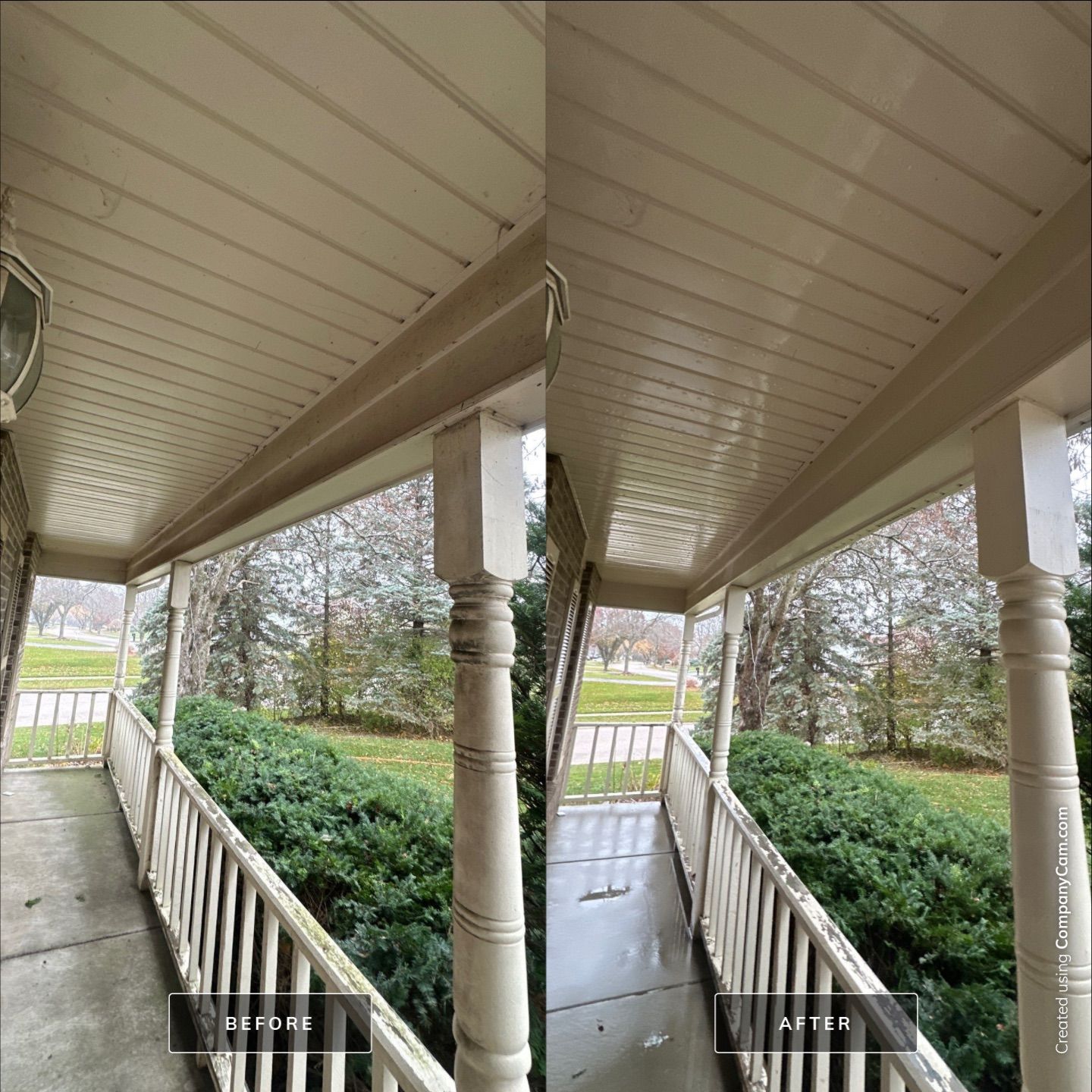 Project in Island Lake by Simmons Power & Soft Washing