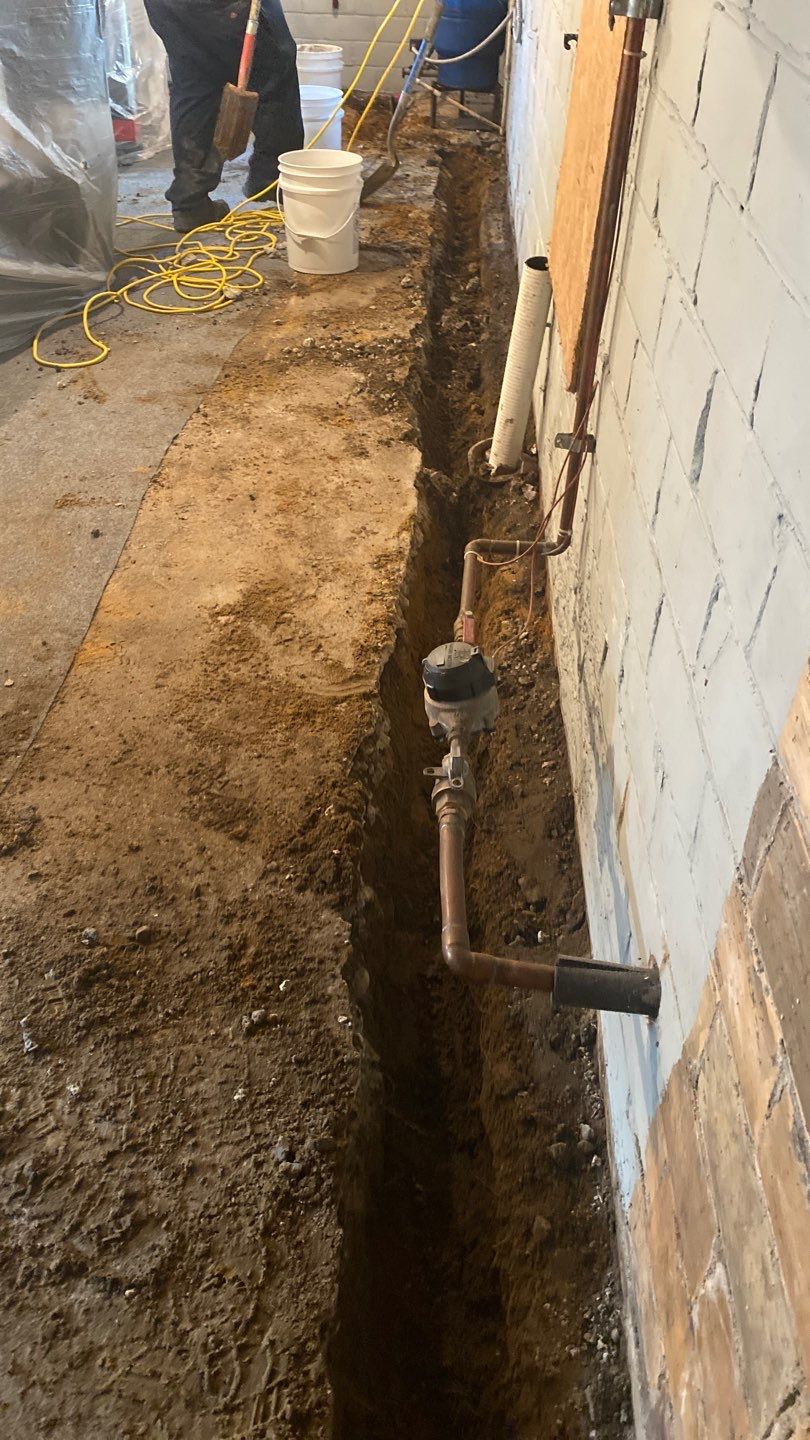 Interior Basement Waterproofing System by Toledo Basement Repair 