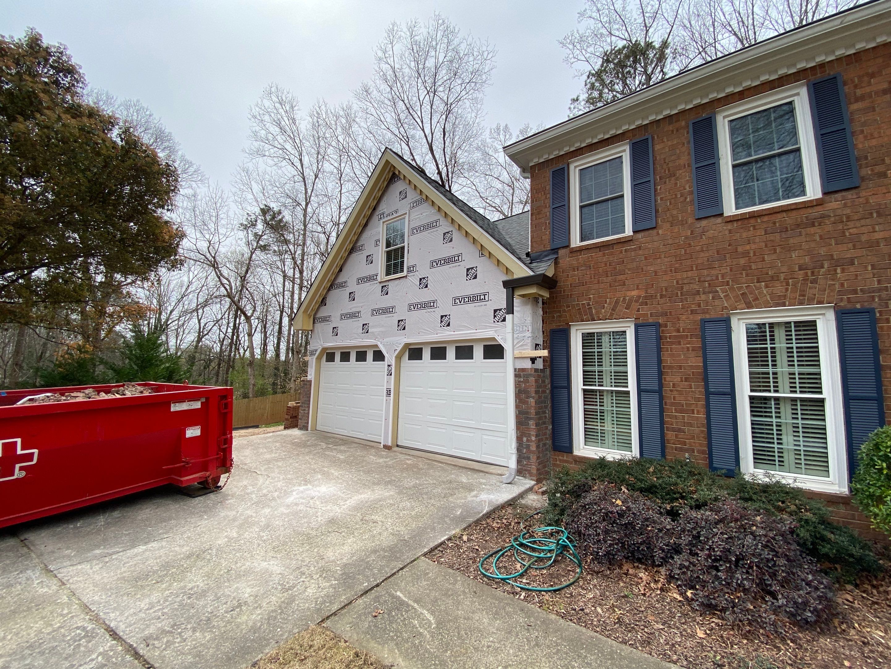 Tree Damage Structural Repair and Exterior Painting in Roswell by Swift Home Renovations