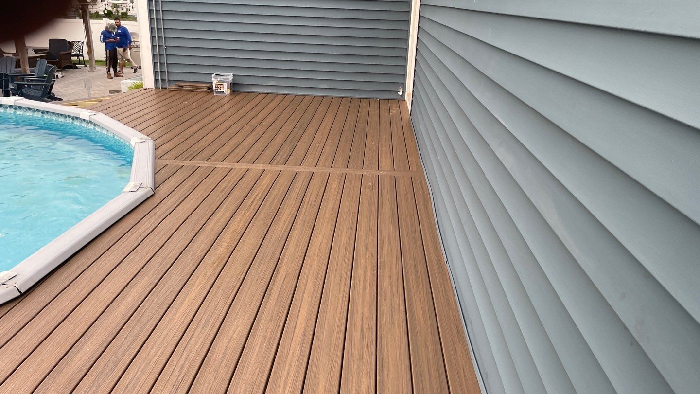 New Pool Deck in South Plainfield, New Jersey by deck guardian