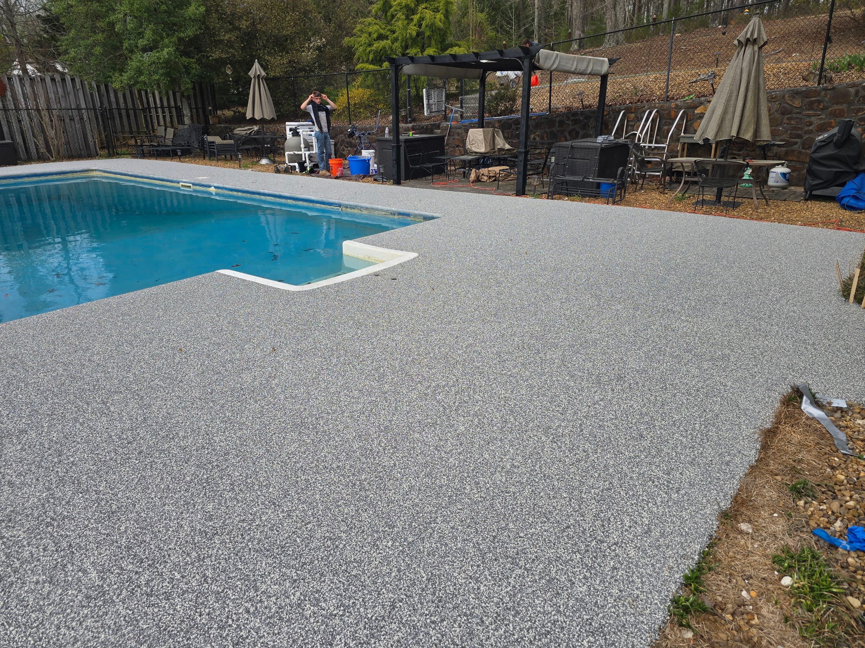 Pool Deck Transformation Using Sterling  by Elite Floor Solutions