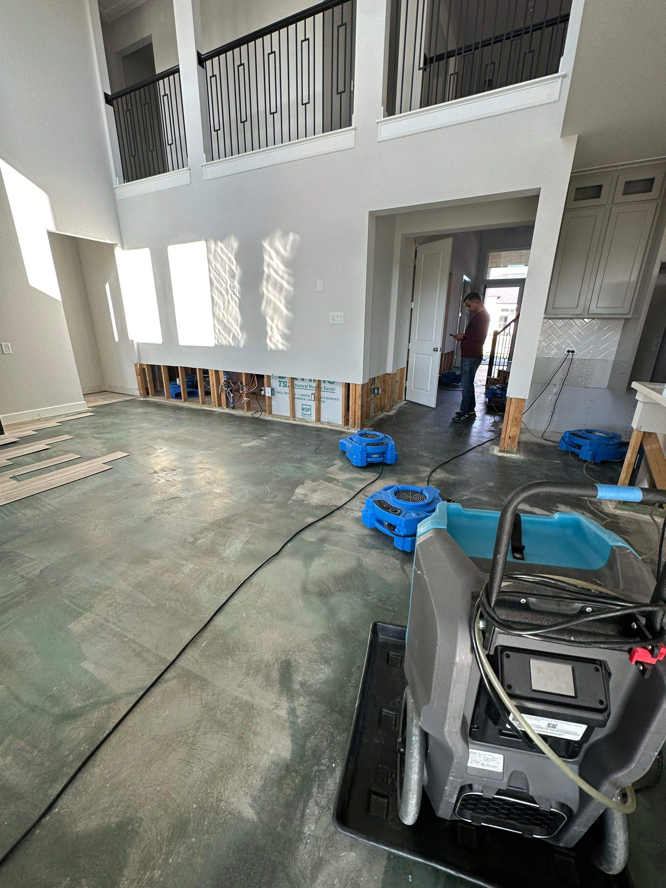 Post-Water Damage Reconstruction – Newly Built Home by L&T General Contractors and Restoration INC