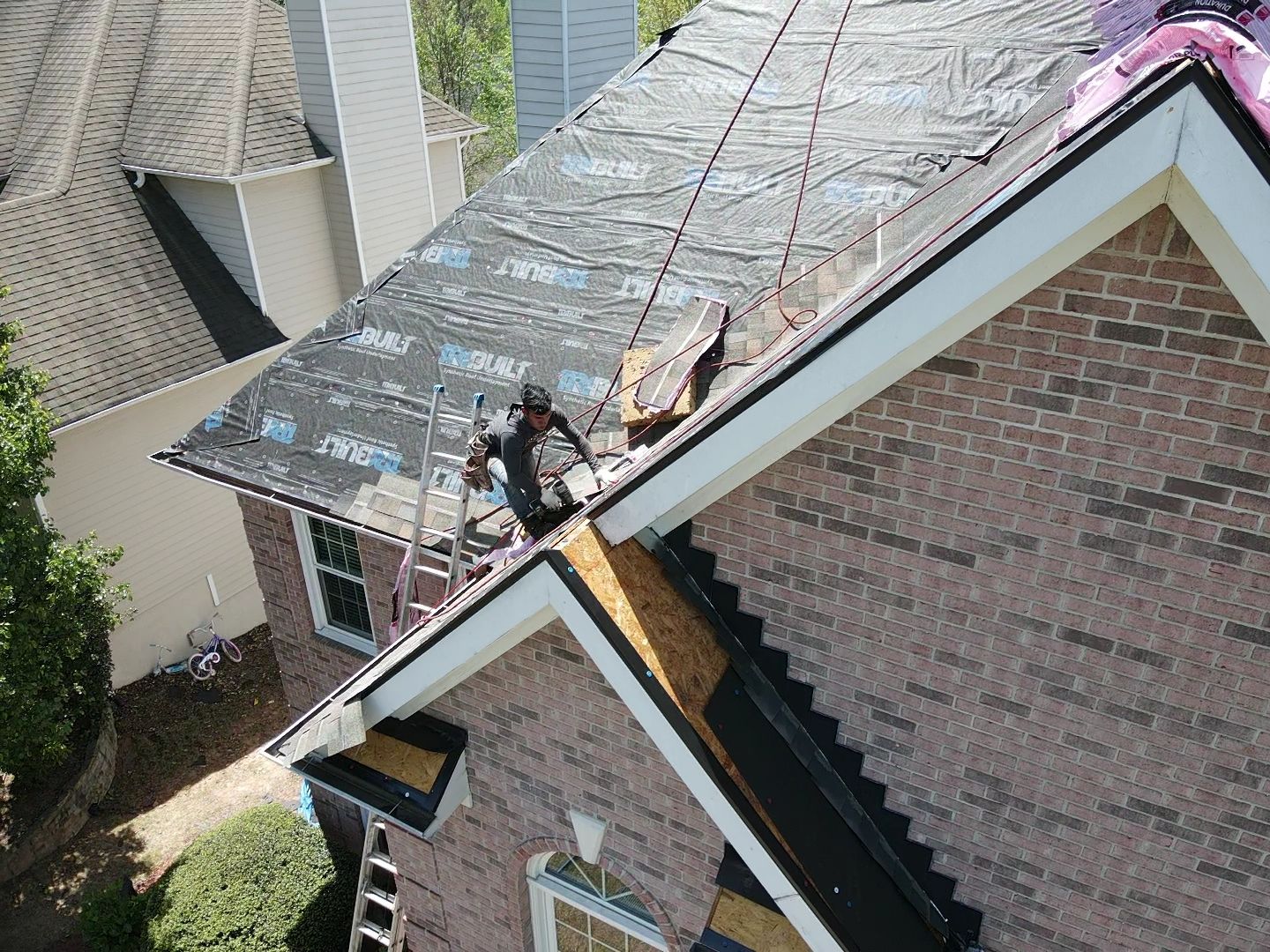 Residential Roofing Installation using Owens Corning by Inspector Roofing and Restoration