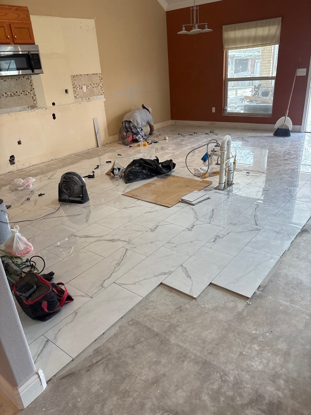 Kitchen Remodel and Water Damage Restoration Project by L&T General Contractors and Restoration INC