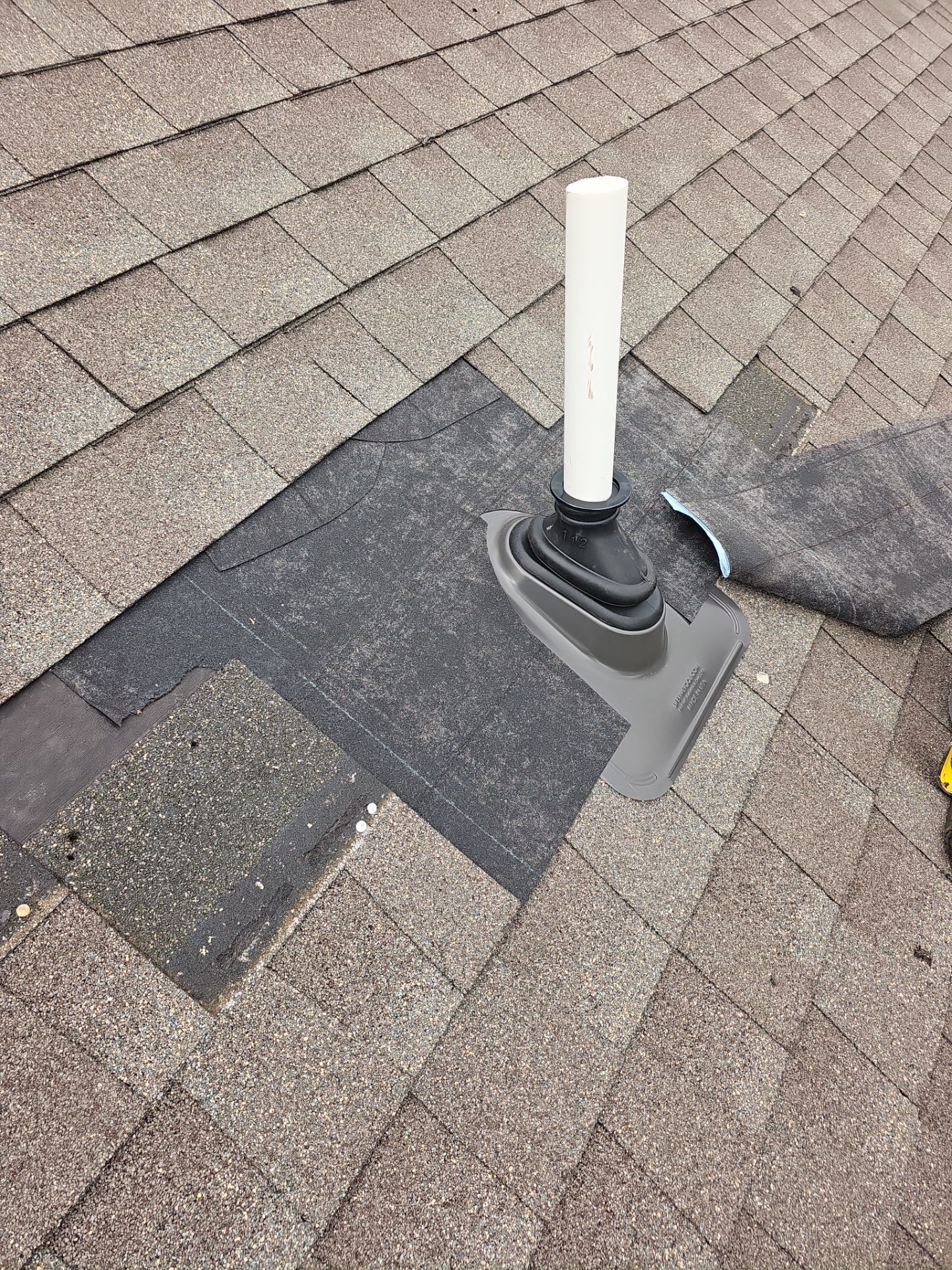Roof Repair - Ridge Vent, Vent Flashing Boot, and Slate Vent Replacement by Winchester Roofing