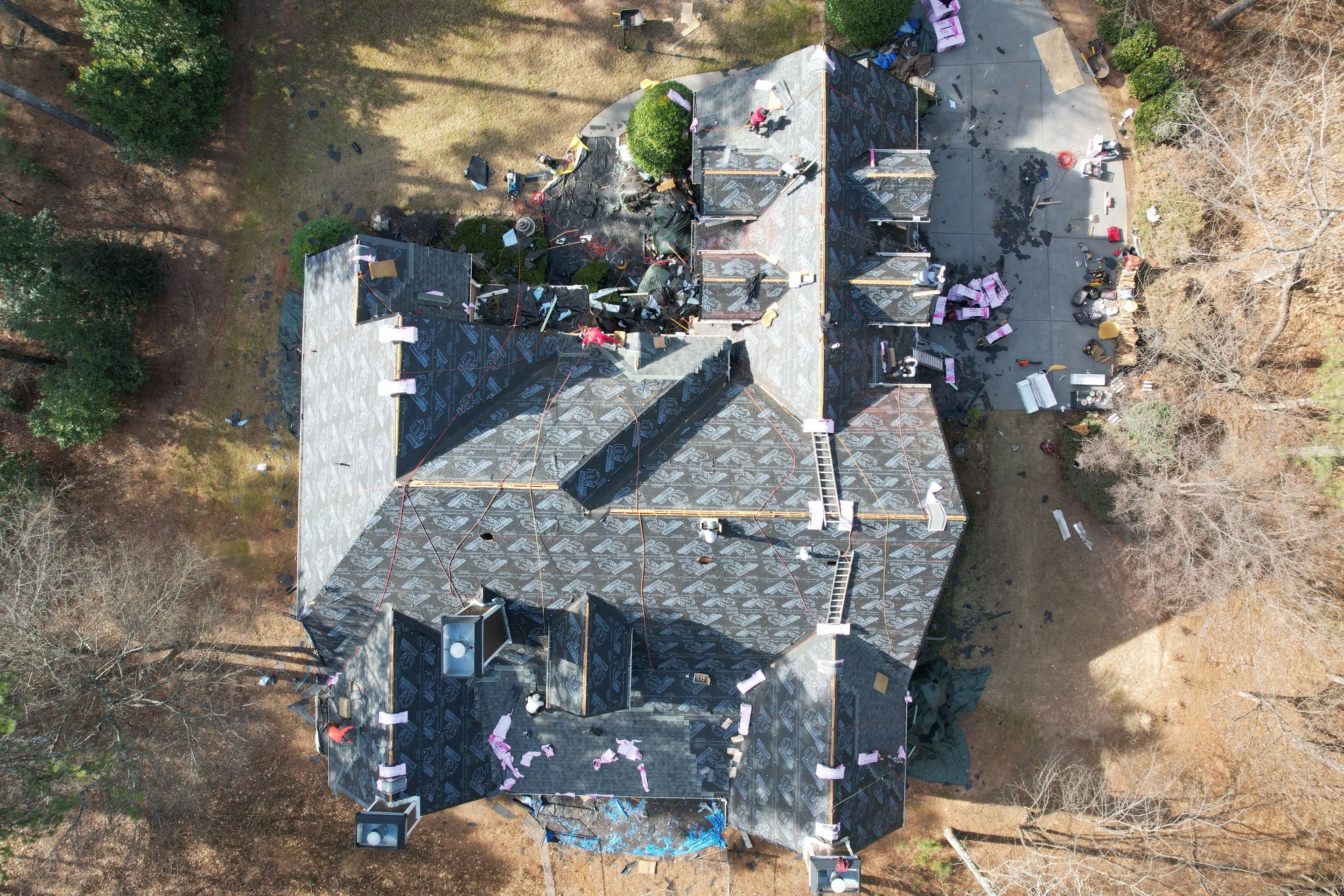 Residential Roofing Installation using Owens Corning by Inspector Roofing and Restoration