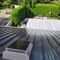 24ga 1.5" Mechanical Seam Dark Bronze by Total Roofing System The Metal Roof Experts