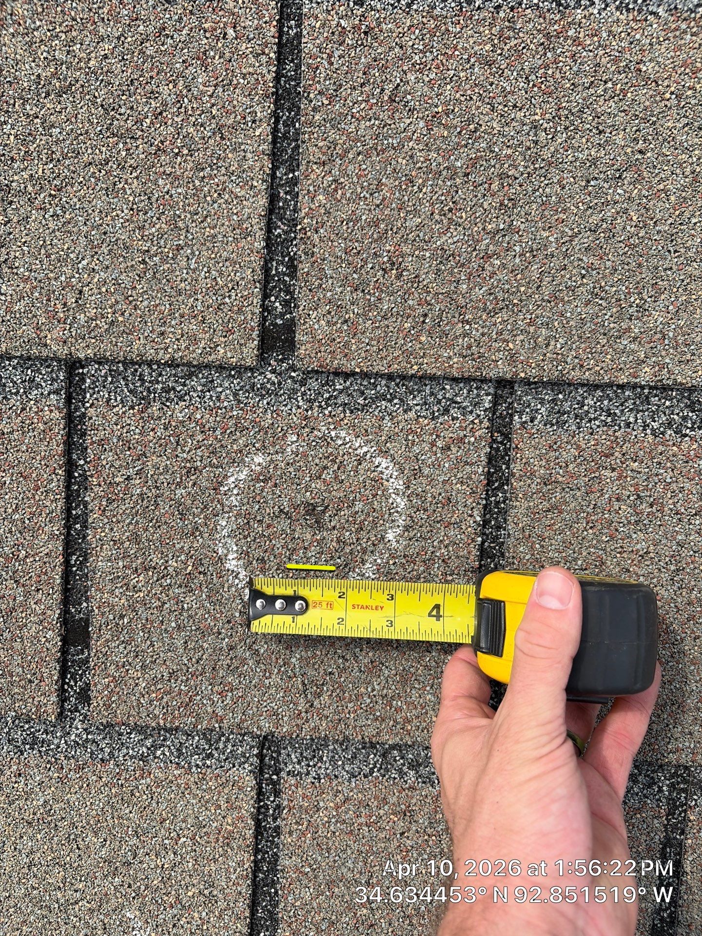 Shingle Roof Damage Assessment in Hot Springs Village by Temple Roofing and Exteriors