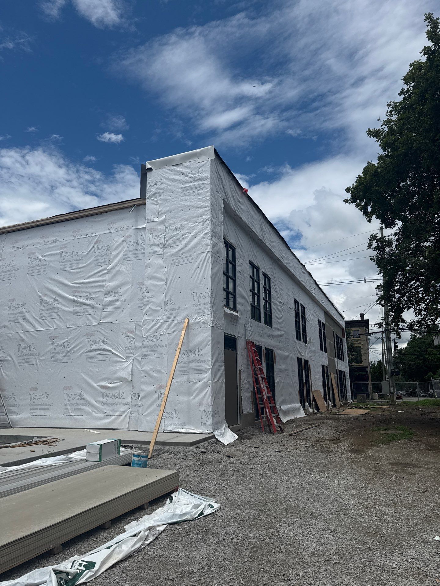Louisville Commercial Building Siding and Window Installation by GreenForce Restoration