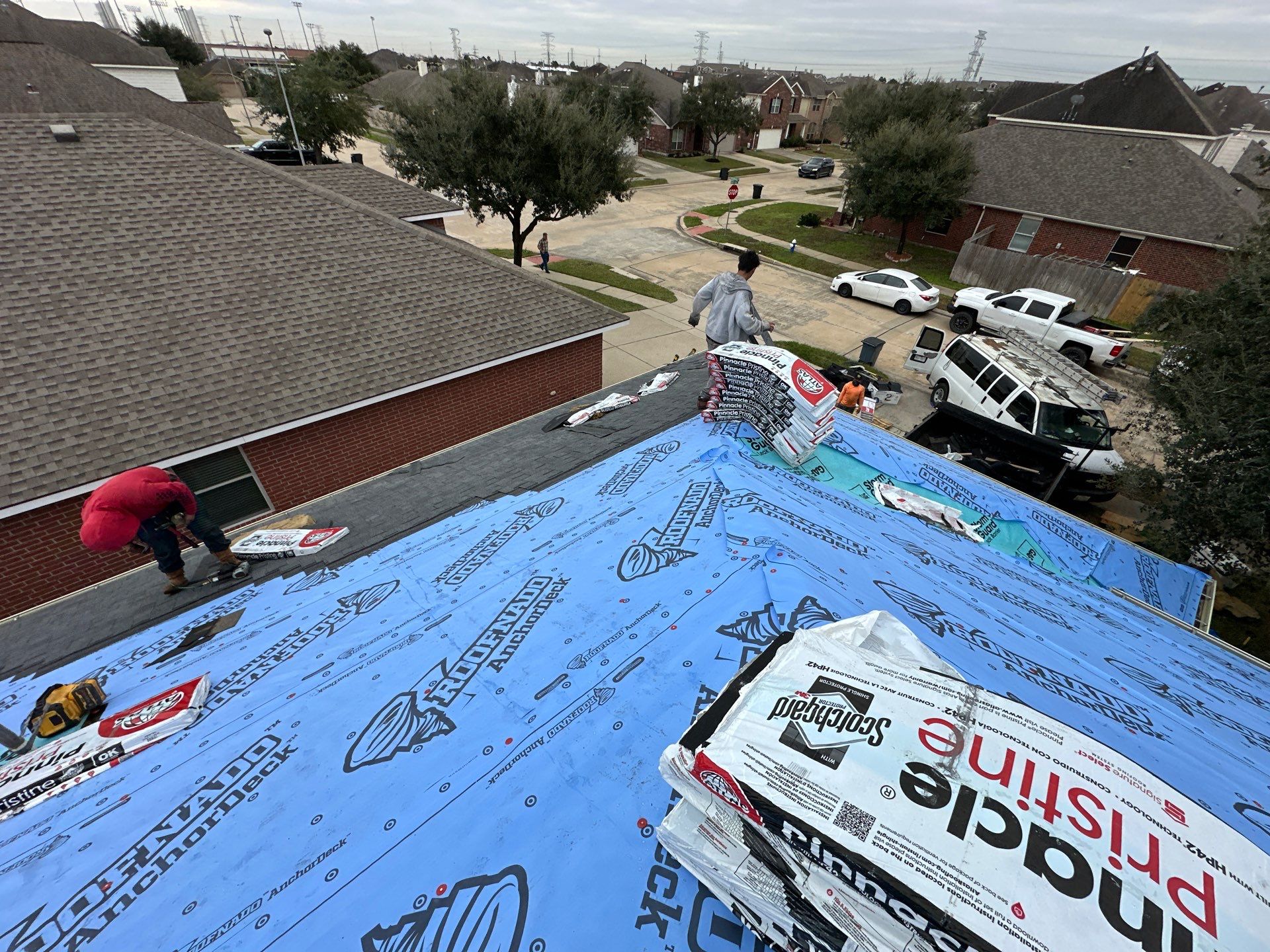 Project in Houston by Motion Roofing