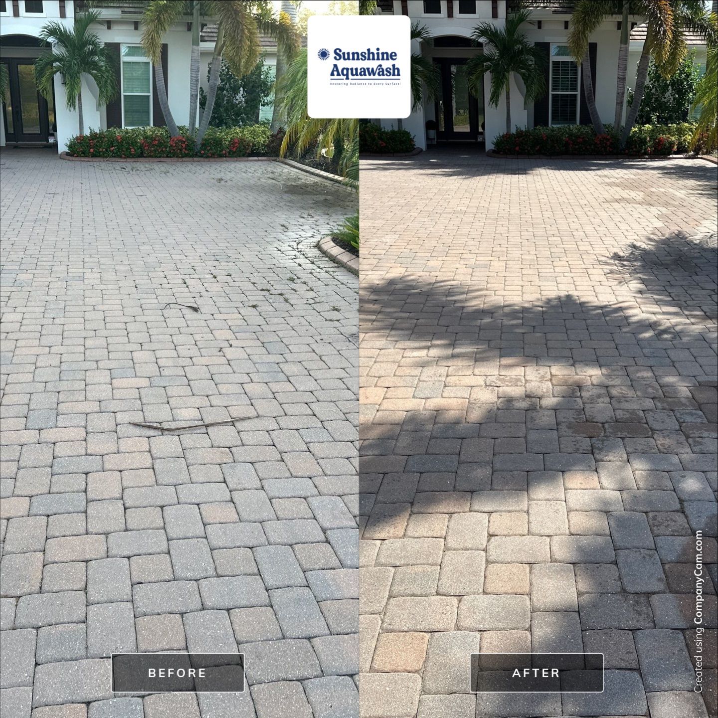 Paver Patio/Lanai & Driveway Cleaning in Winding River, Bradenton, FL | Sunshine AquaWash by Sunshine AquaWash