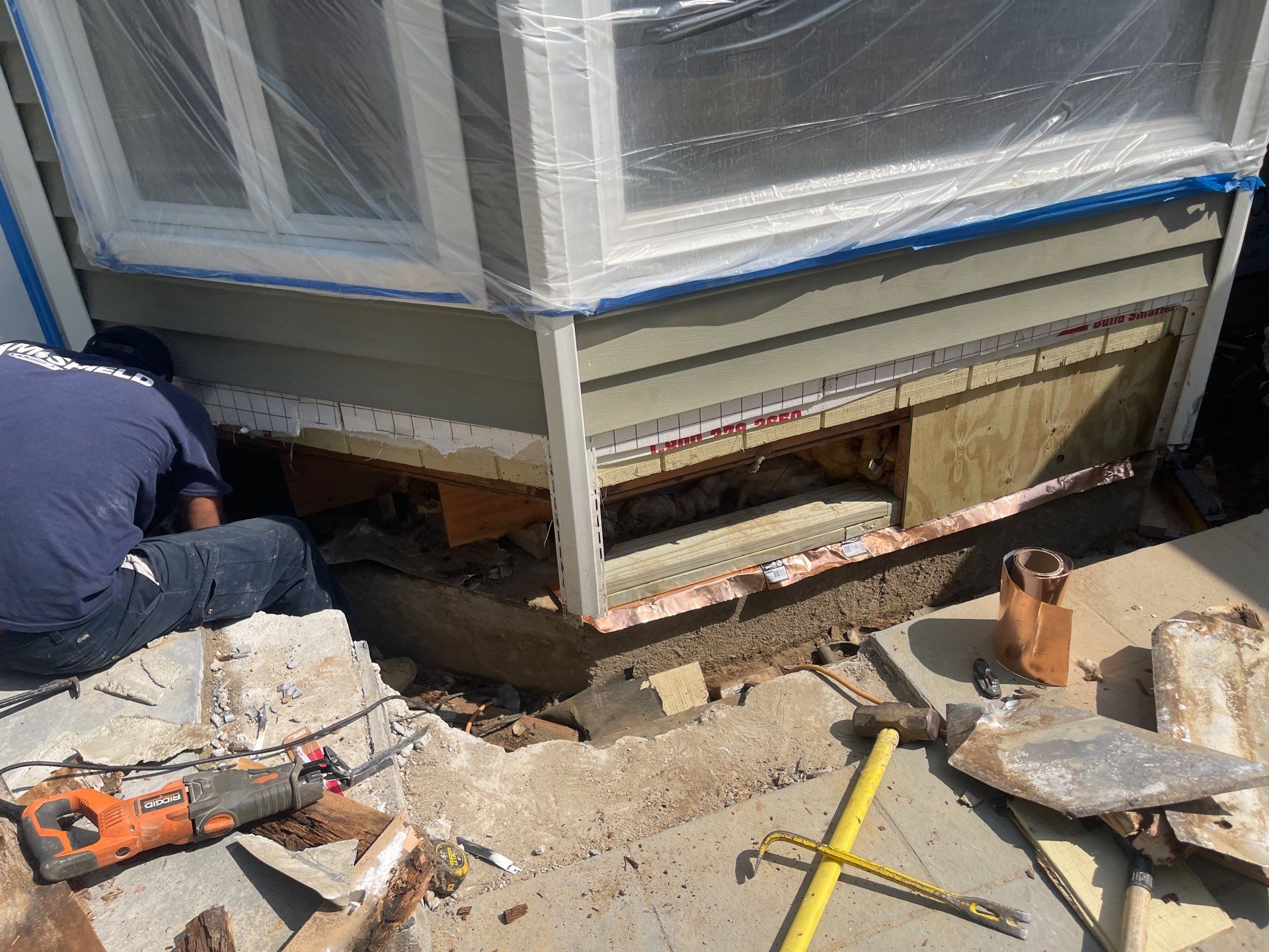 Woods Dr, Roslyn, NY 11576 by A.M. Shield Waterproofing, Corp.