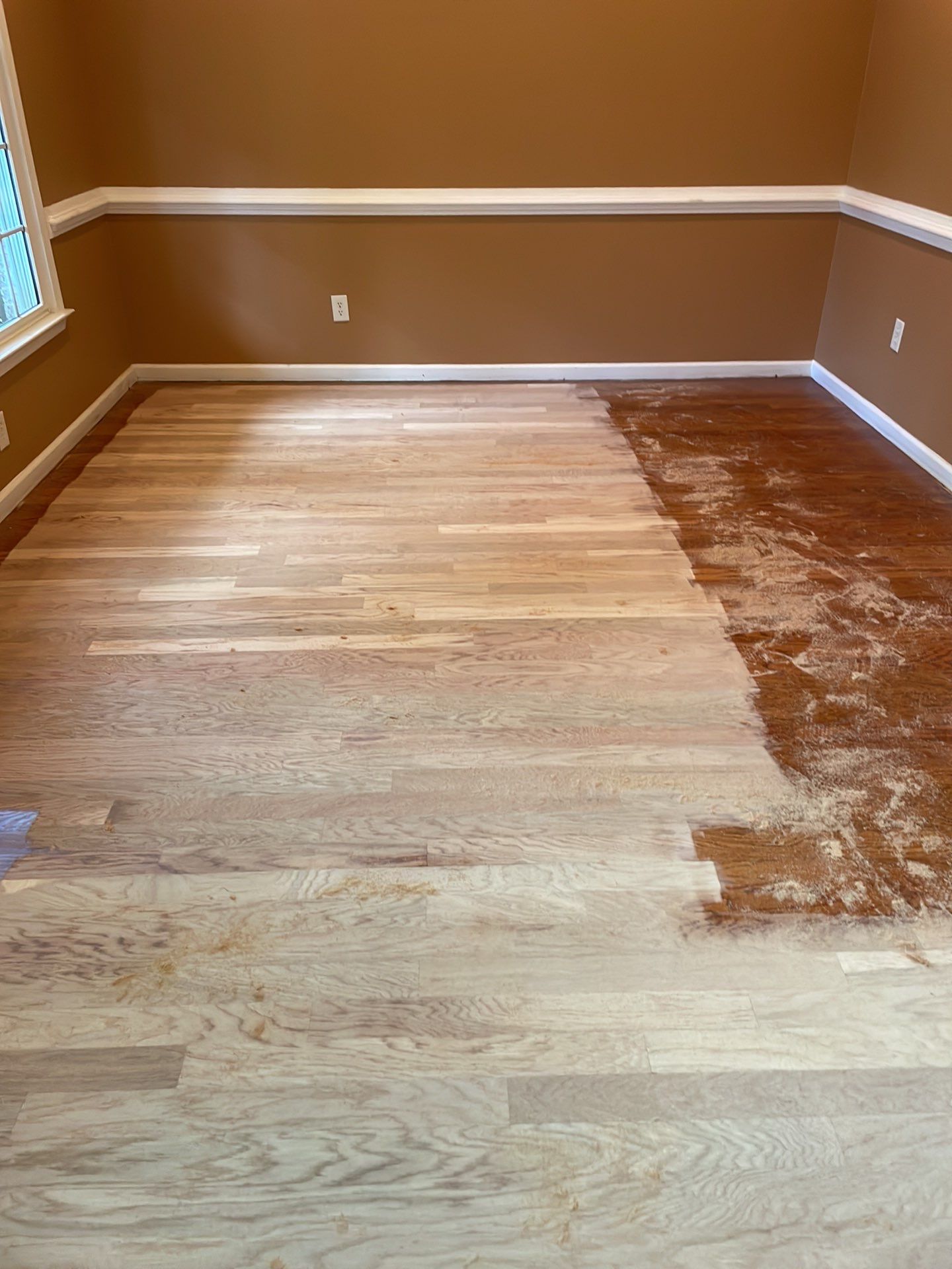 Red Oak refinish with English Chestnut by Footprints Floors of East Atlanta