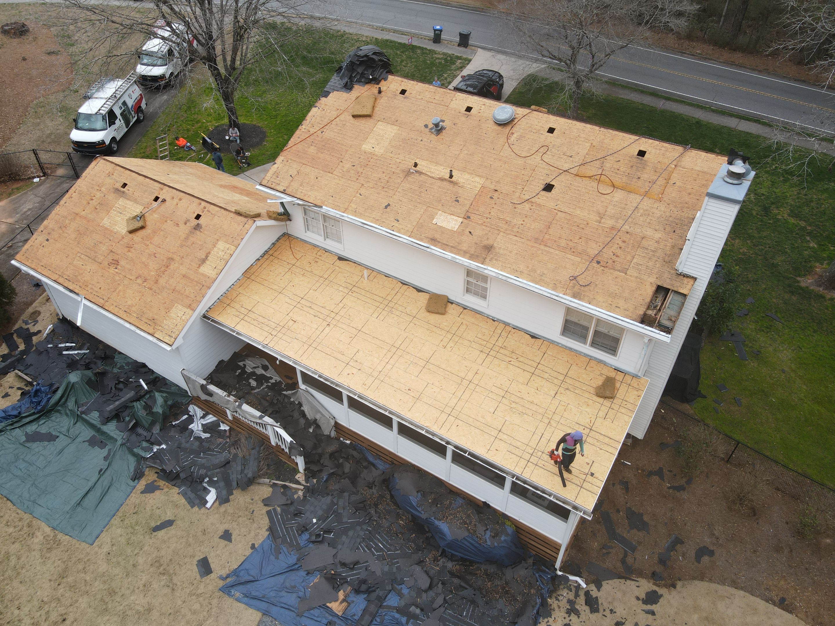 Residential Roofing Installation using Owens Corning by Inspector Roofing and Restoration