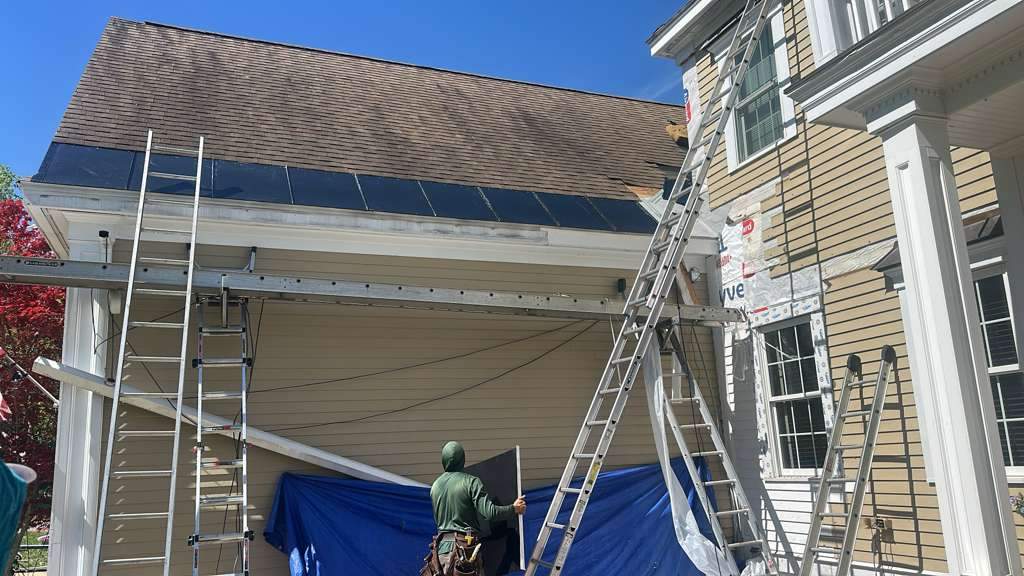 Ice Dam Remediation + EPDM Waterproofing + PVC Trim Restoration by Mighty Dog Roofing of Greater Middlesex County