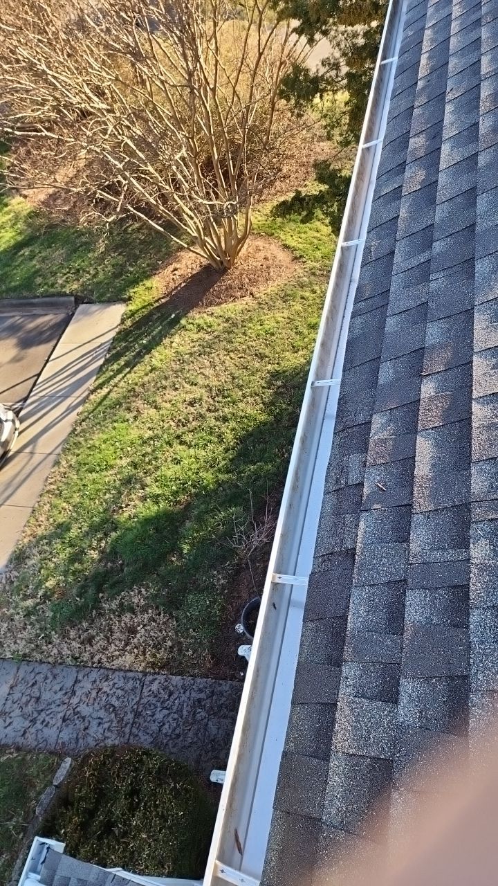 Gutter Cleaning using water by Power Wash Masters LLC