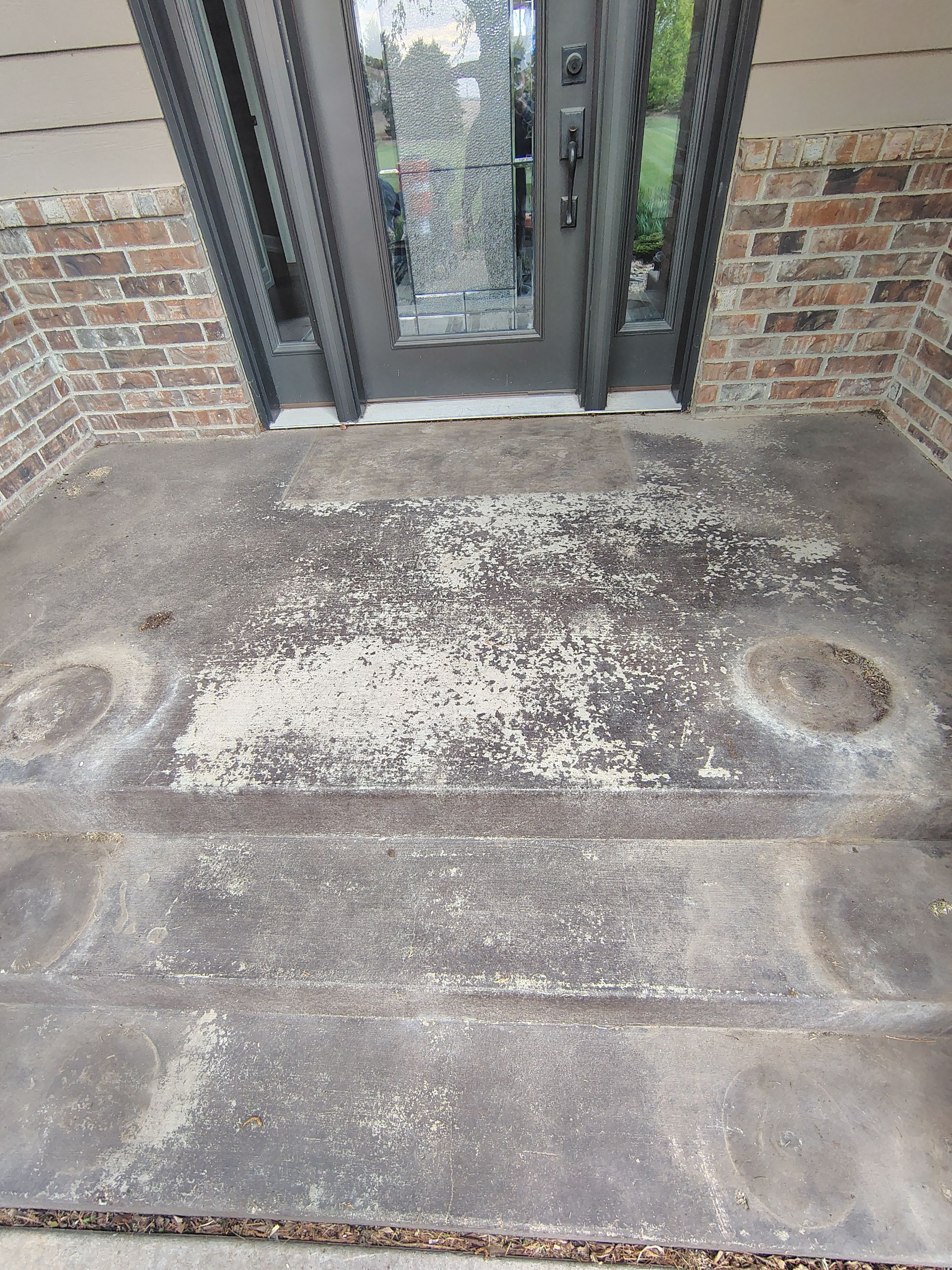 Front Porch Concrete Coating and Restoration in Harrisburg by Select Painting, Coatings & Garage Cabinets