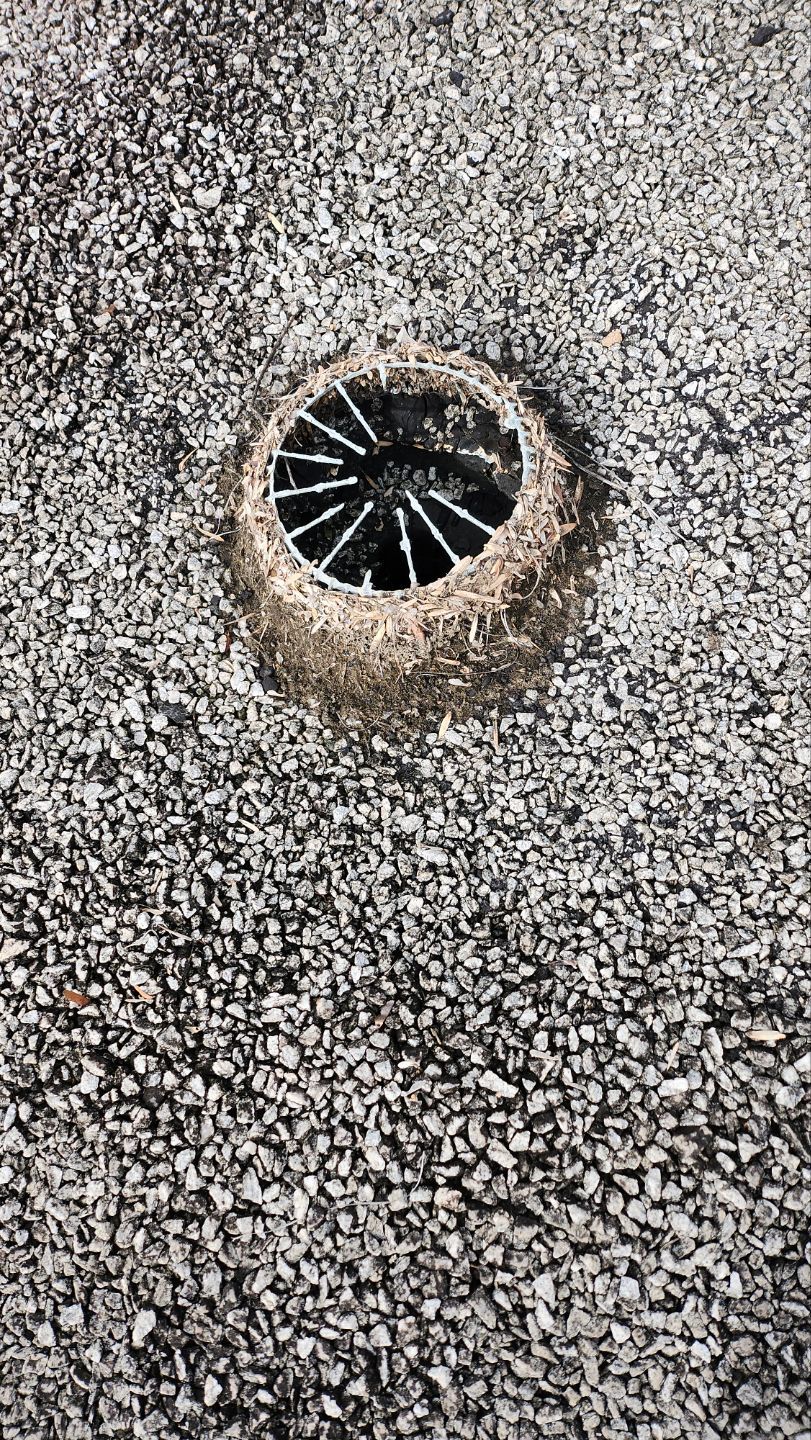 Important to keep drains clear 💦 by Georgia Roof Advisors