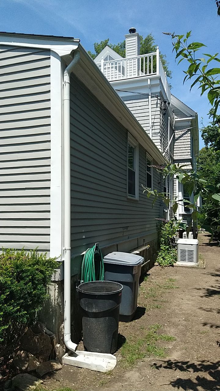 Newport, RI Gutter Installation using 4x5 FiberGlass Gutter by Gutter Pro Enterprises