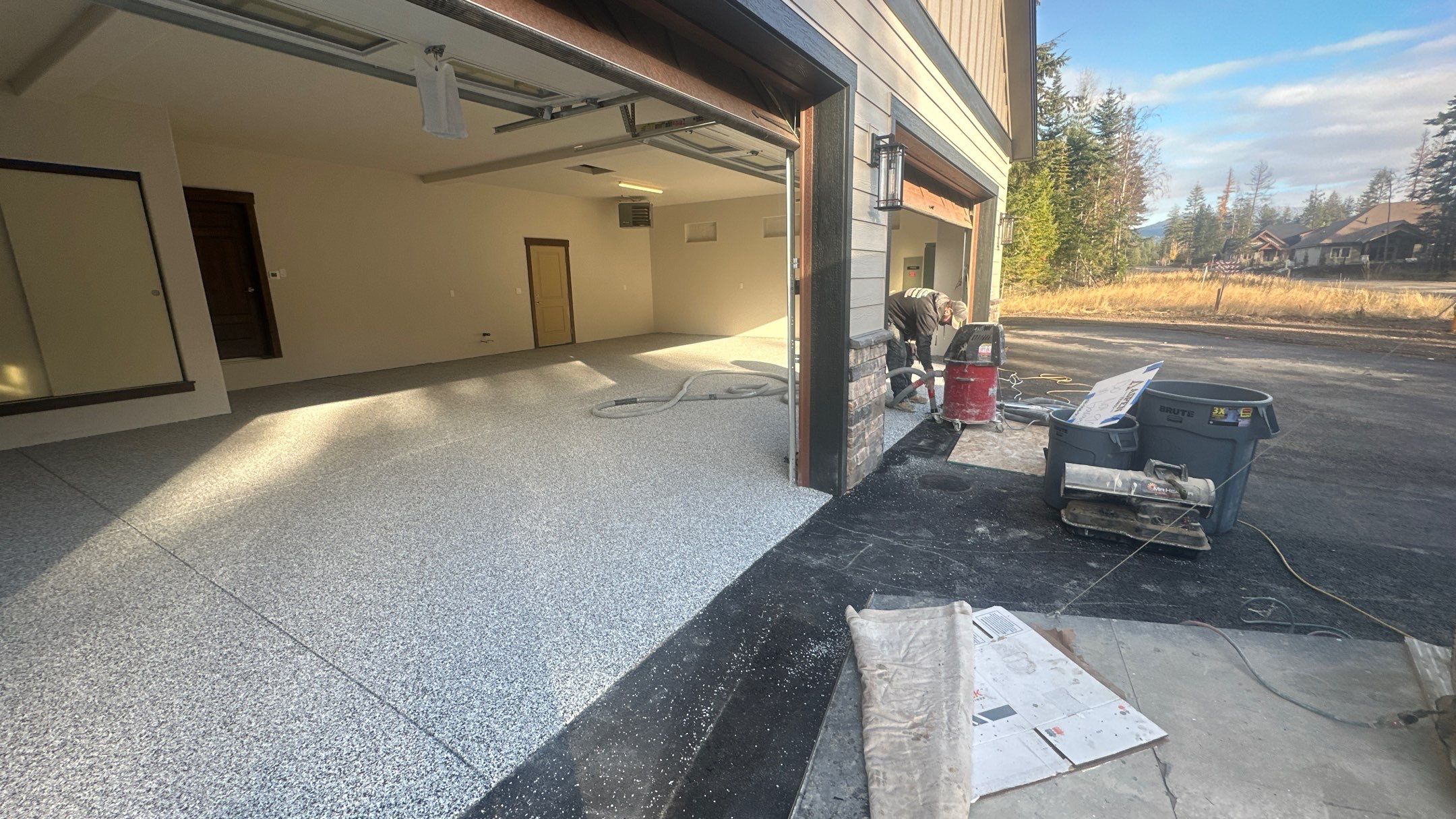Garage Transformation using Domino by Croc Coatings, LLC