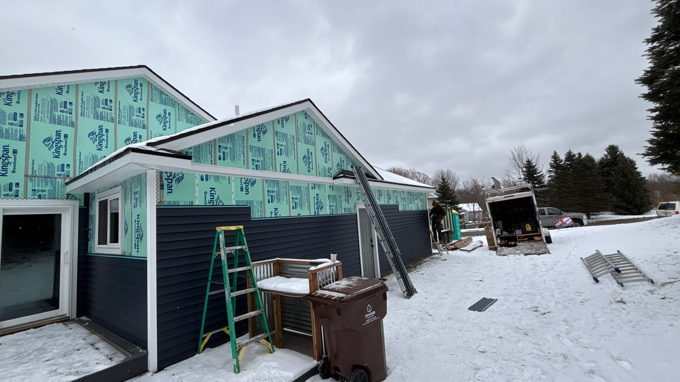 Siding Replacement using Alside Charter Oak D4.5" Riveria Dusk by 180 Contractors