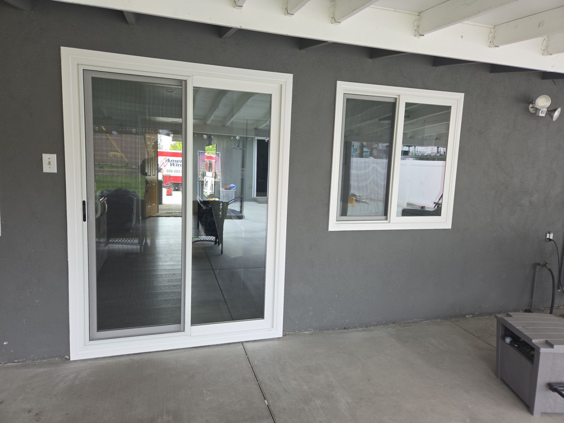 Milgard Tuscany window installation in Whittier, CA by American Window Company