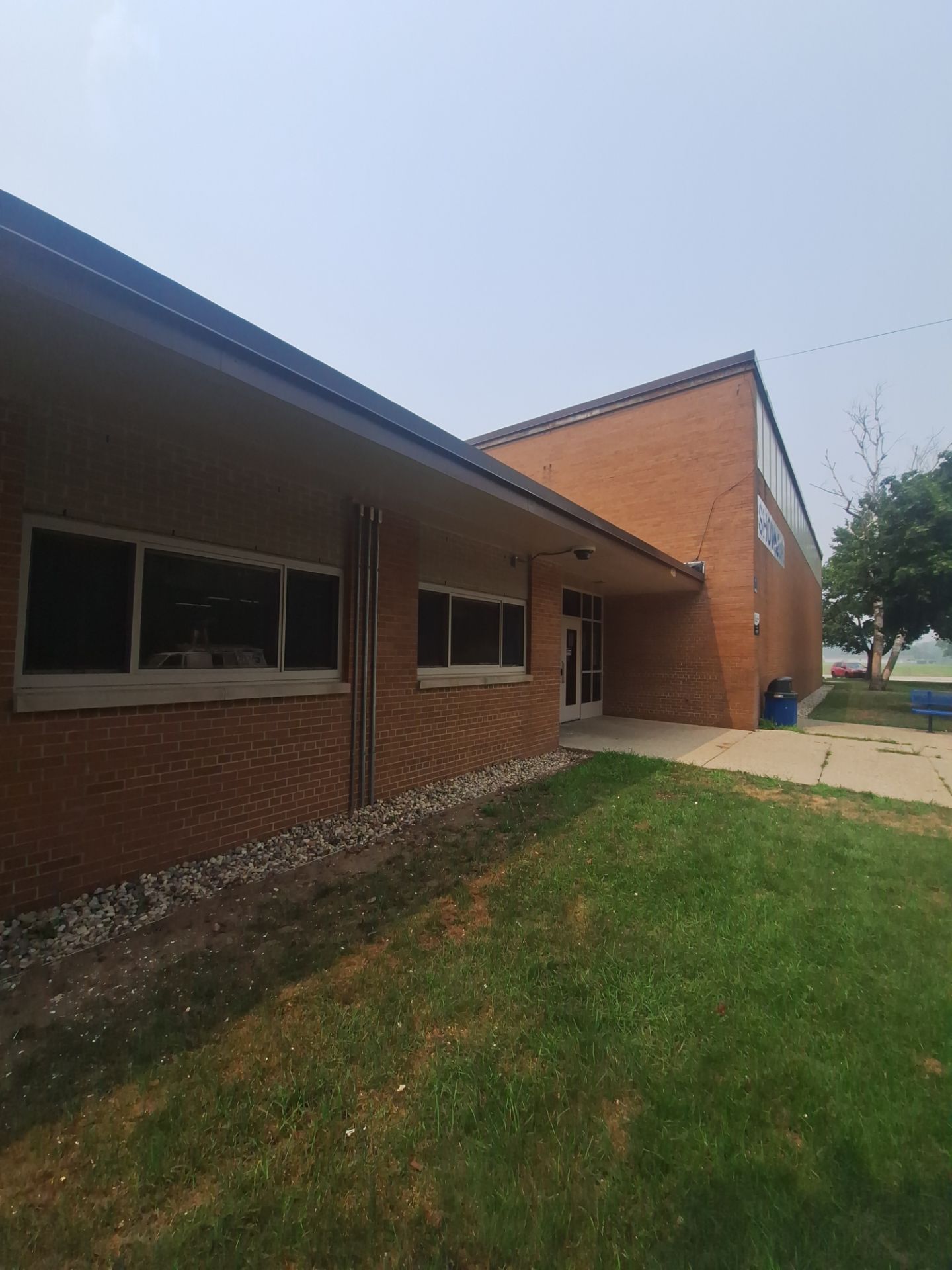 Commercial Exterior Pressure Washing and Soffit Preparation in Muskegon by Gordon Painting