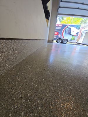 Detached Garage Floor Transformation With Penntek Polyaspartic Coating In Hayden