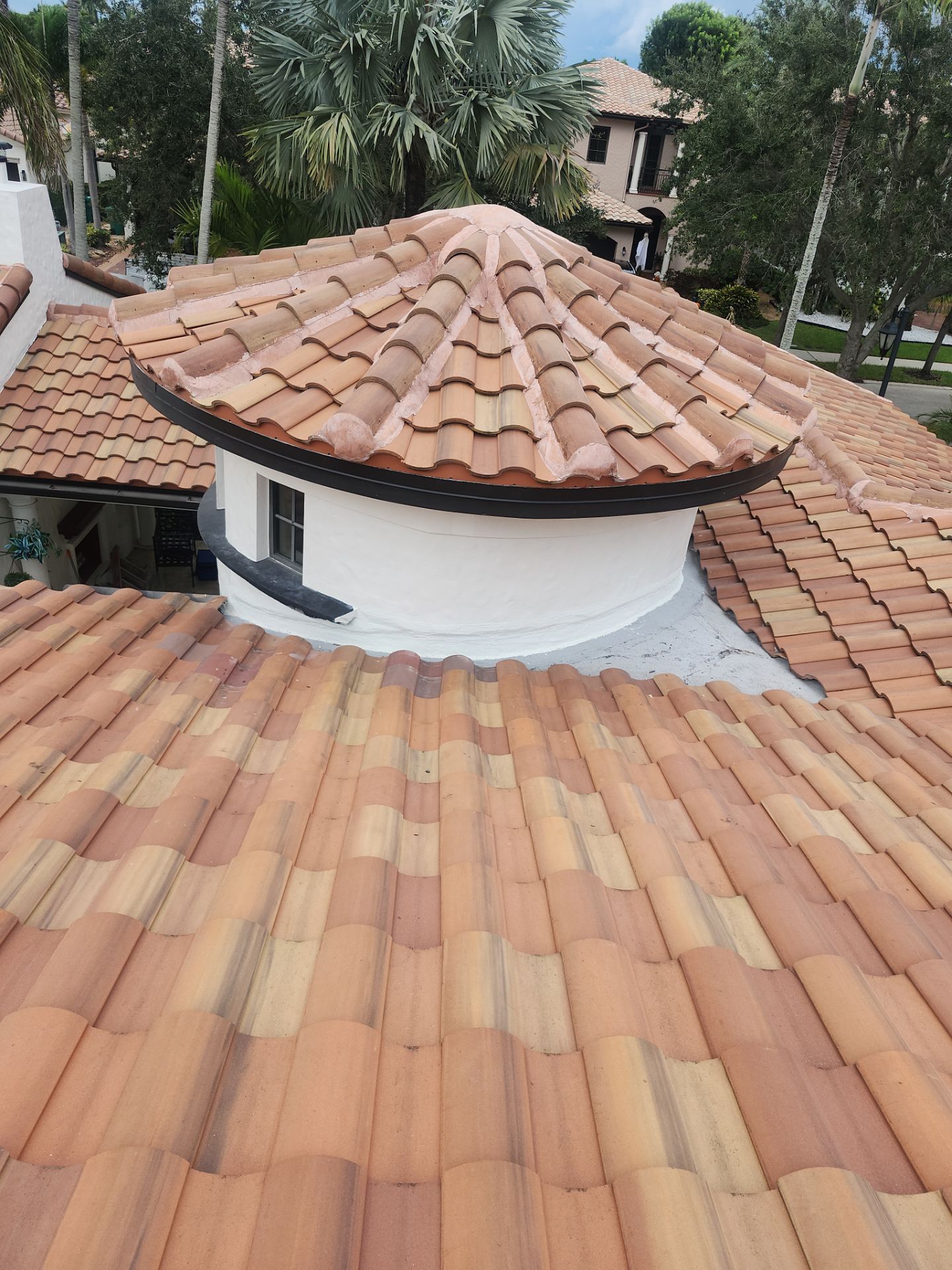 Tile Roof and Roof-to-Wall Repairs in Parkland by Aastro Roofing