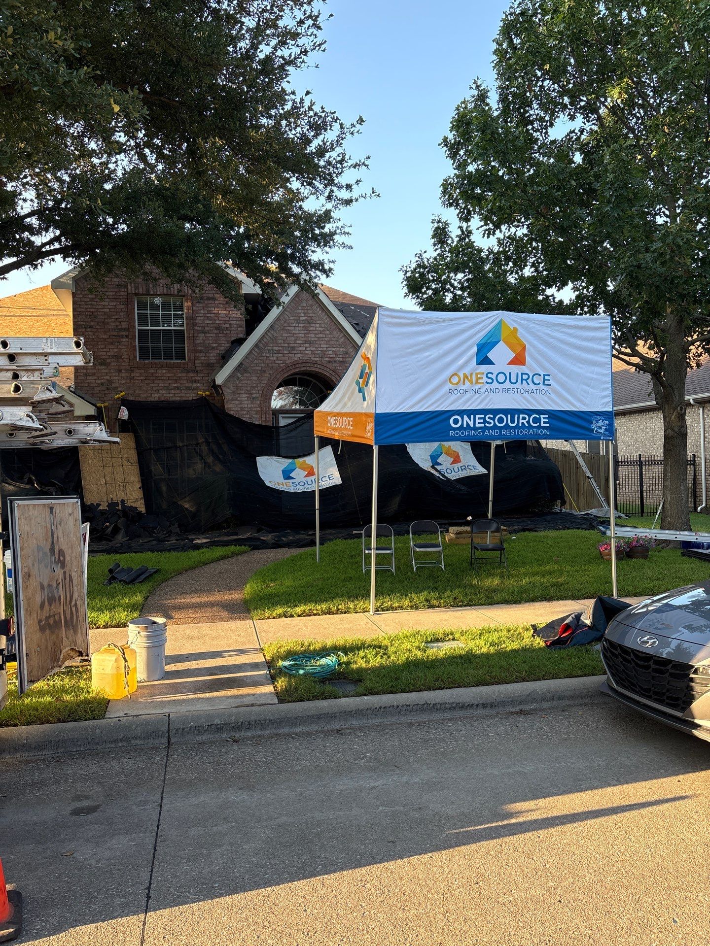 Residential Roofing Installation using GAF Timberline HDZ Weathered Wood by OneSource Roofing and Restoration