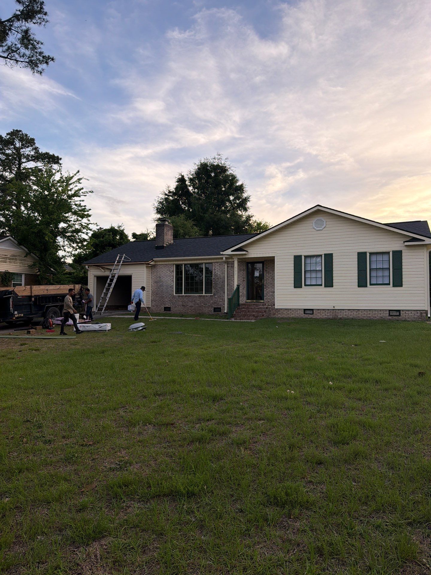 Roof Trusses Replaced- New Roof Installation by Karcher Roofing & Construction